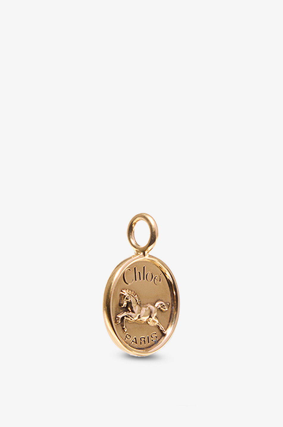 CHLOE Goldener Charm Alphabet Coin Horse Damen GOLDEN 1