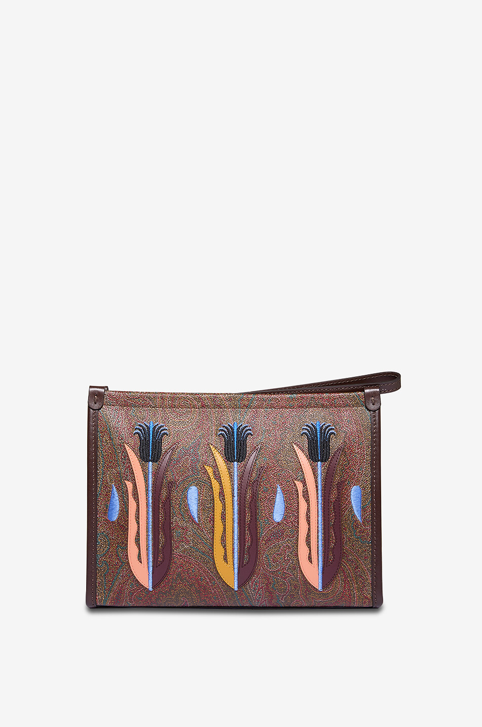 Pochette en toile enduite brodée Arnica Agostino Iacurci