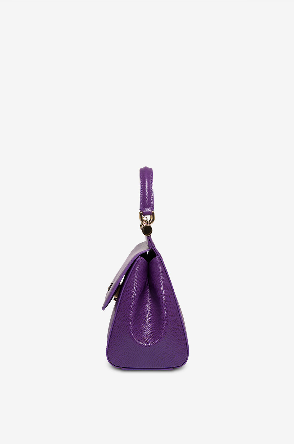 DOLCE & GABBANA Medium Sicily dauphine leather handbag Women PURPLE 4