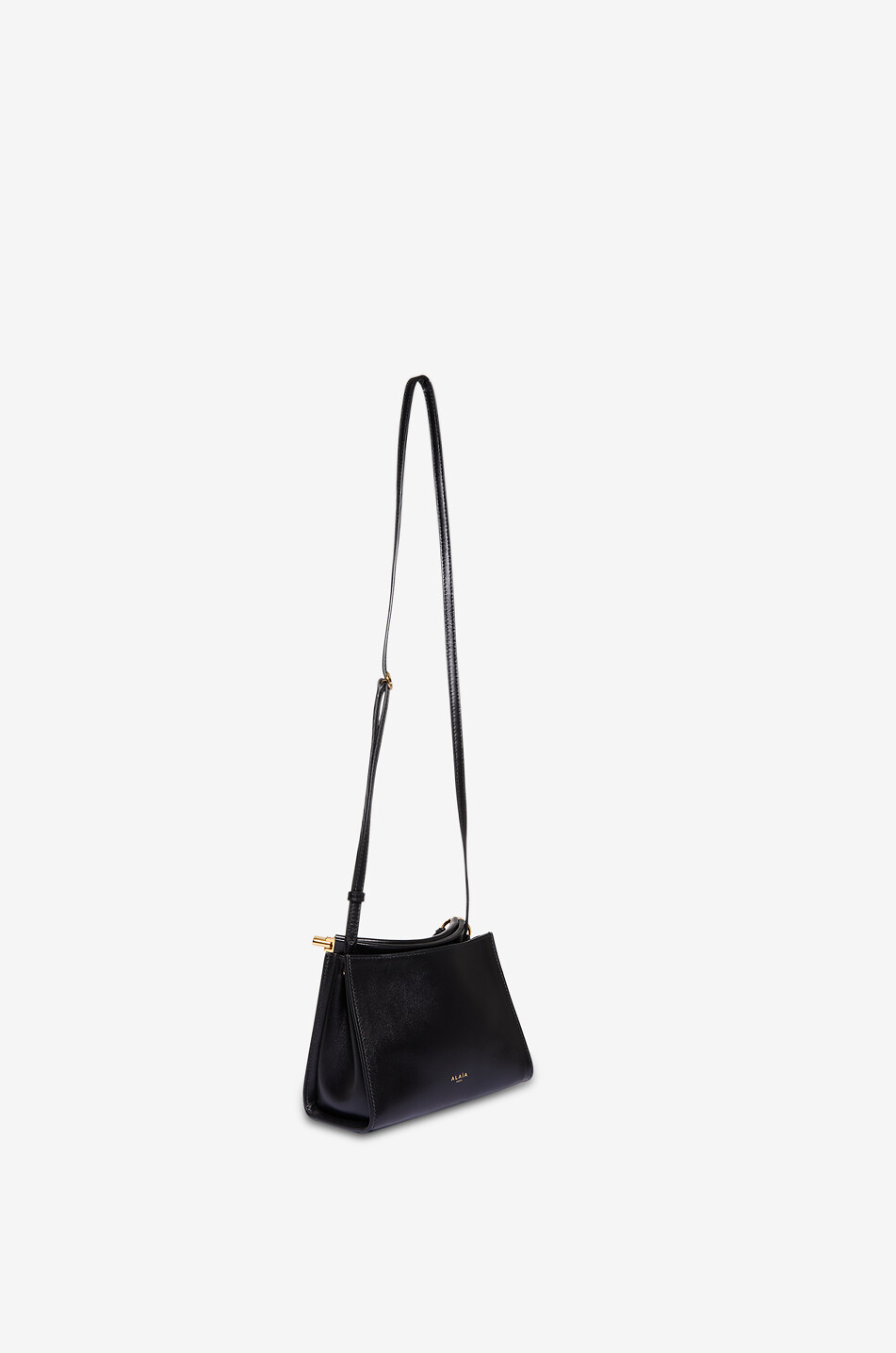 ALAÏA Schultertasche aus glänzendem Glattleder Le Click Small Square Damen SCHWARZ 2