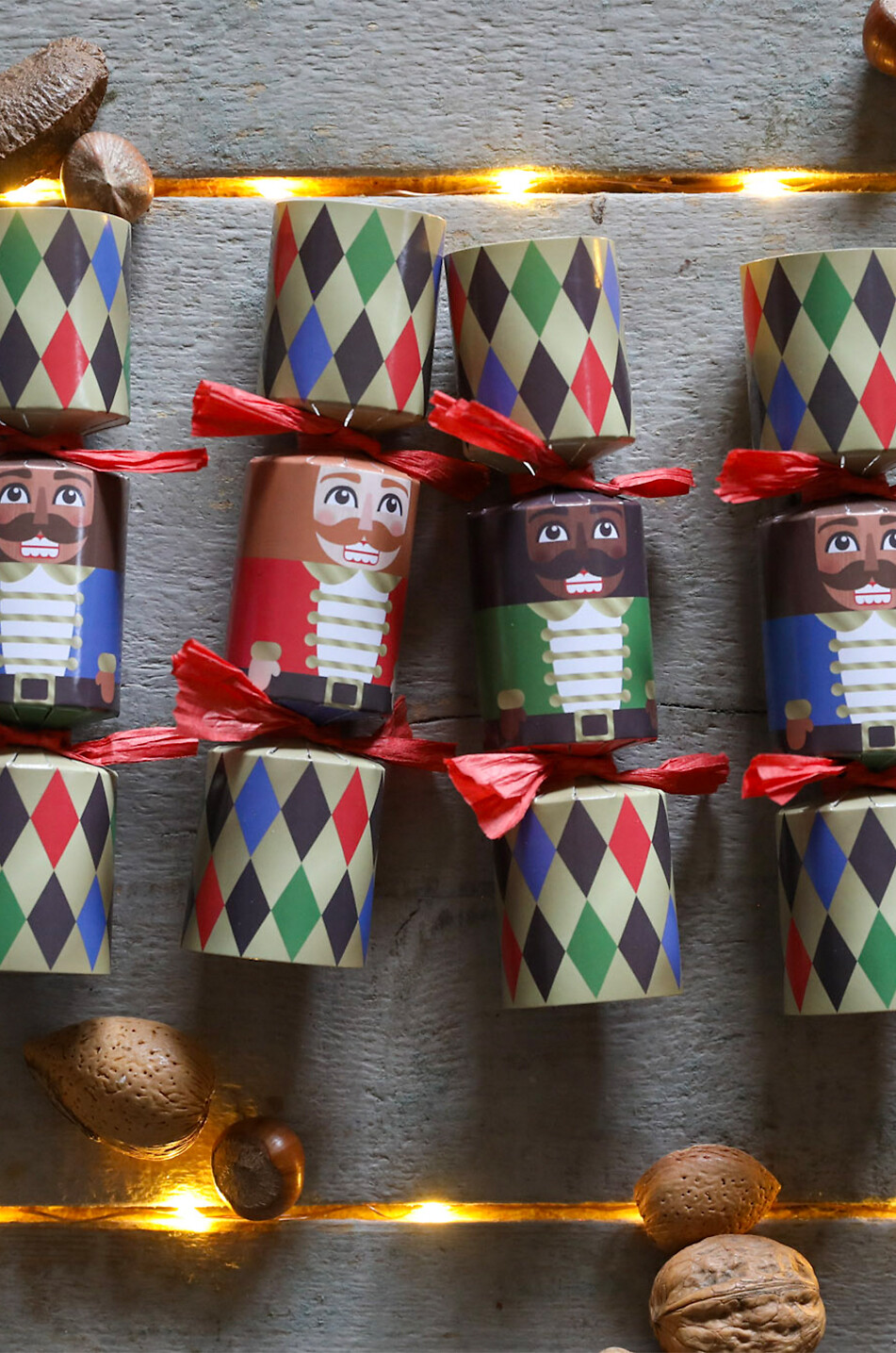 CELEBRATION CRACKERS Nutcracker set of 6 mini Christmas crackers Home MULTI COLOURED 5