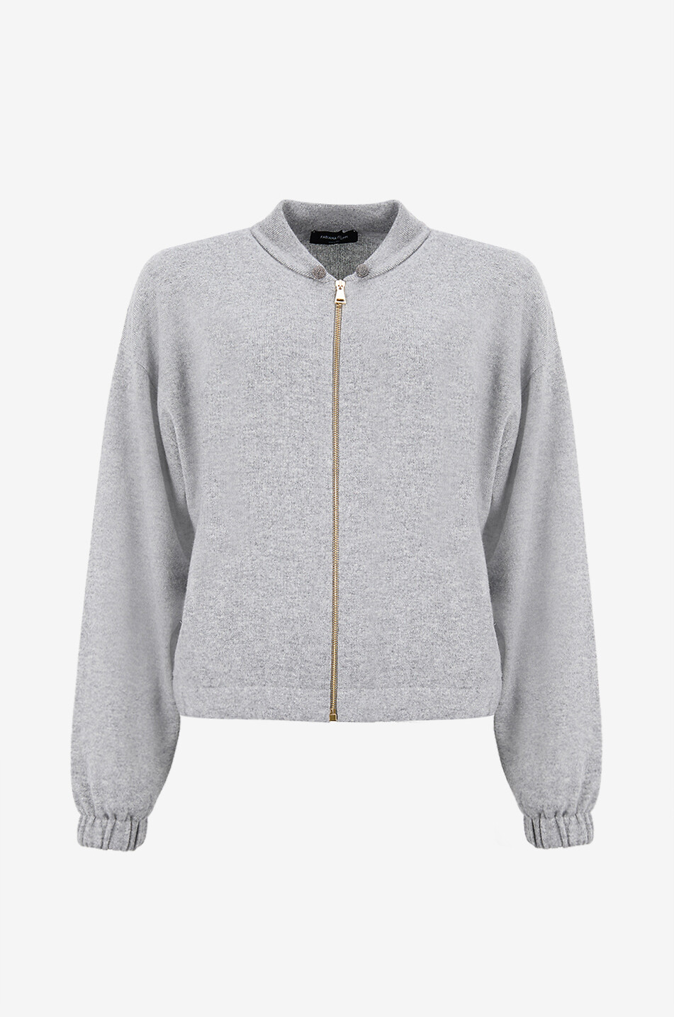 Platinum lightweight knit bomber jacket