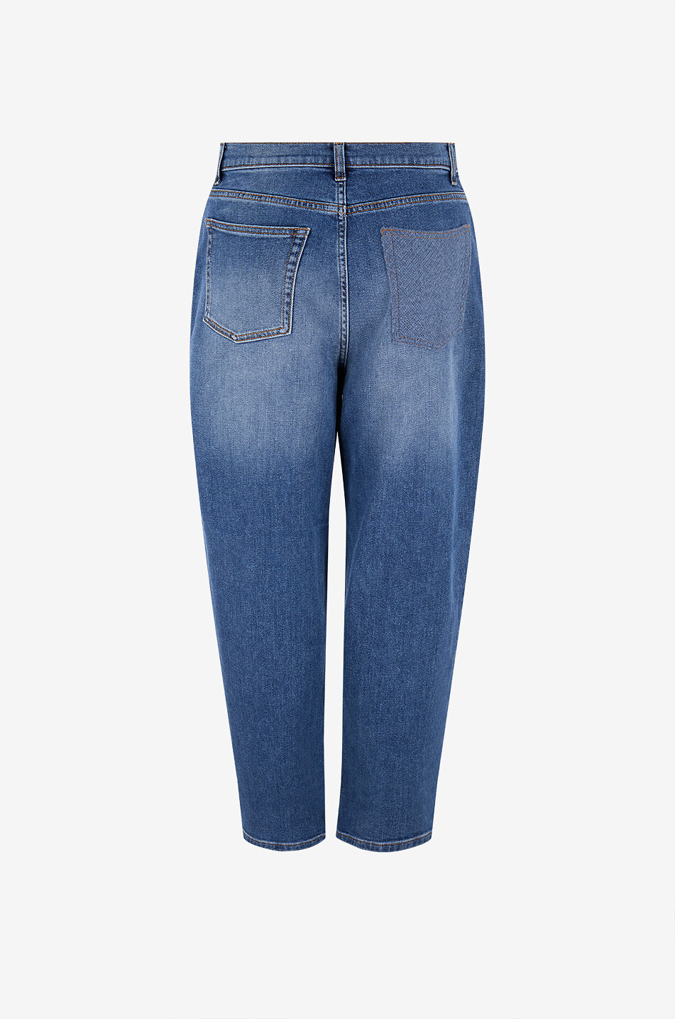 FABIANA FILIPPI High-rise carrot jeans with cashmere pocket Women BLUE 2