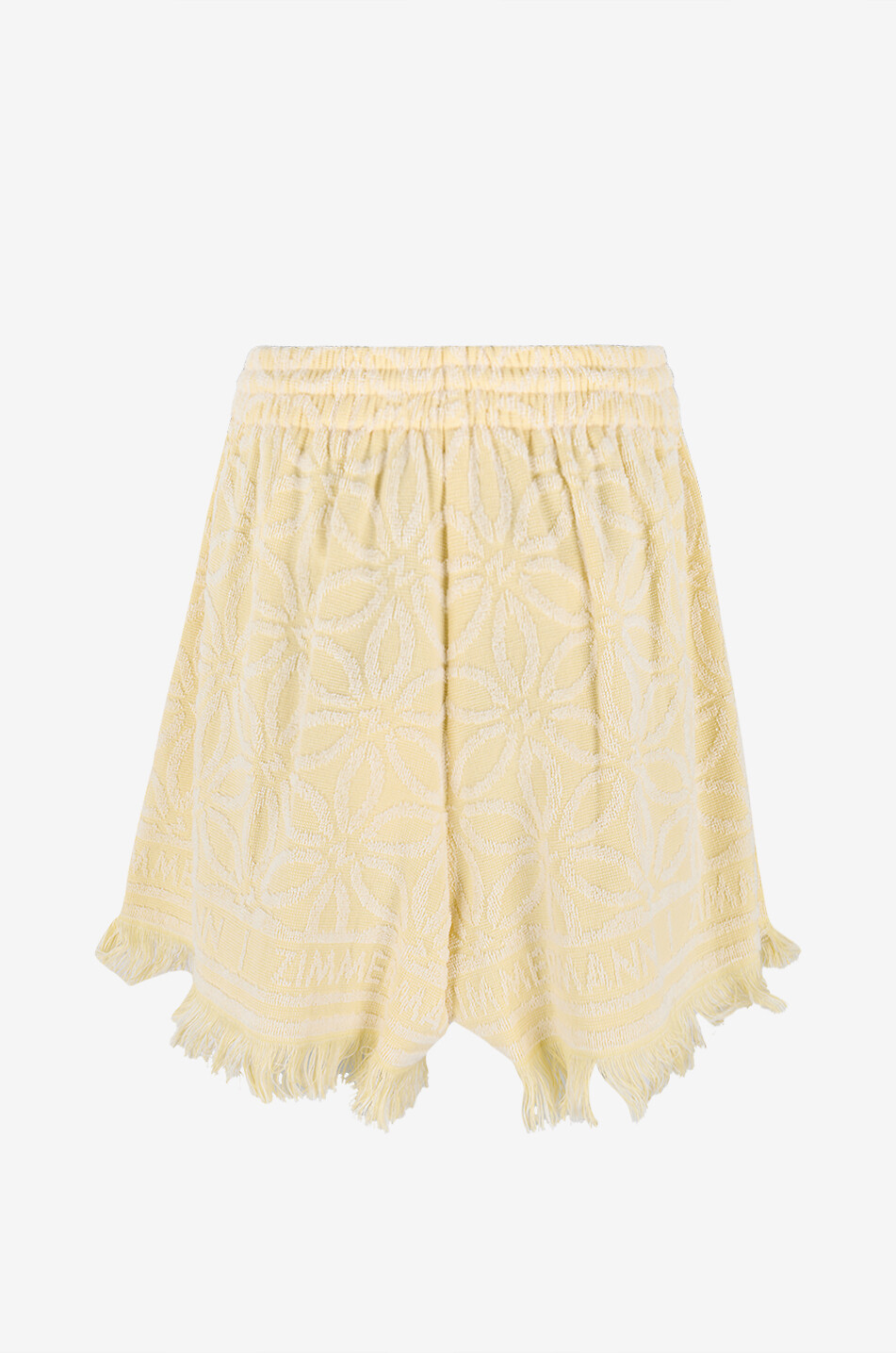 ZIMMERMANN Short effiloché en éponge Coco Towelling Femme JAUNE CLAIR 2