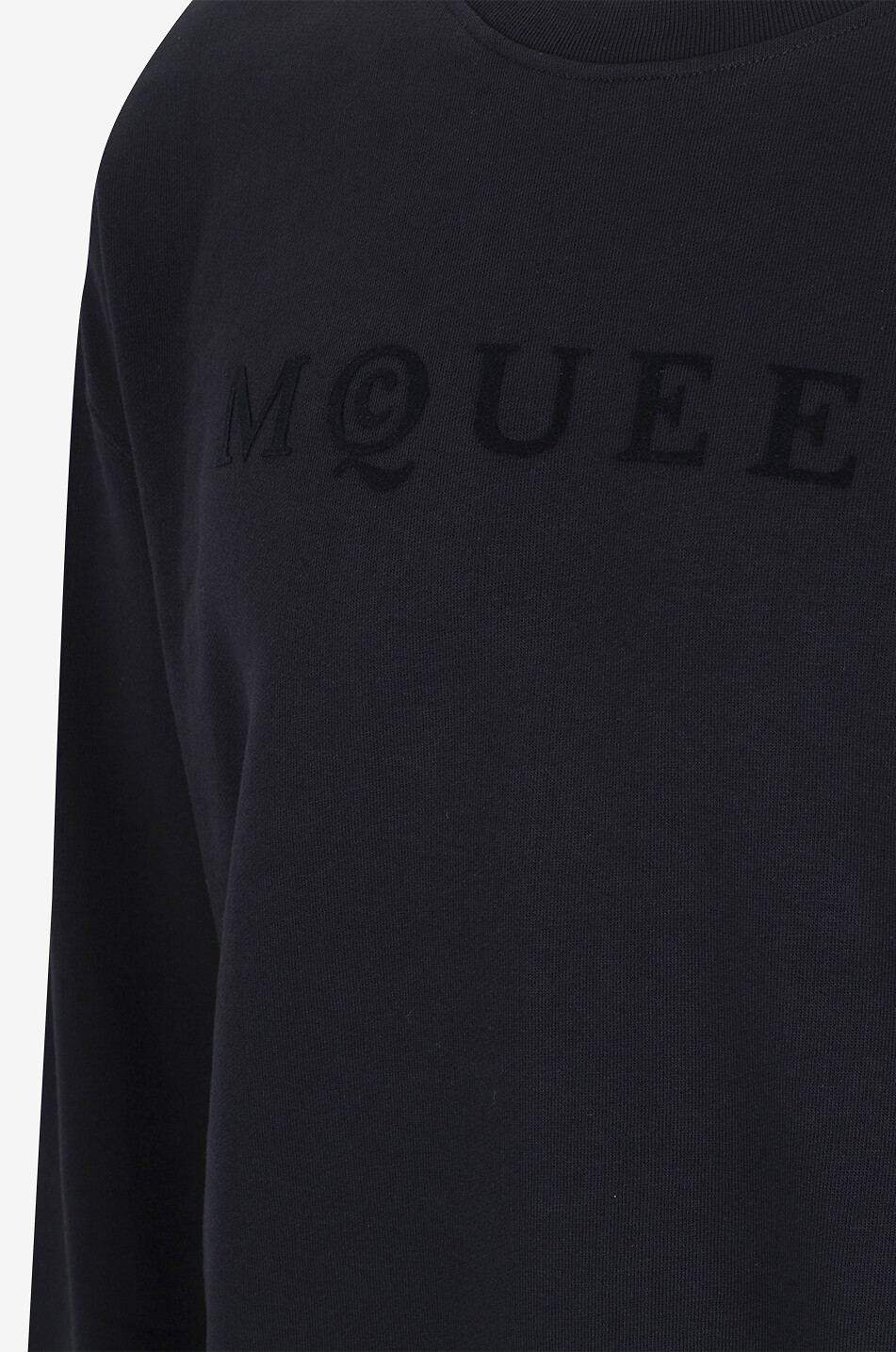 ALEXANDER McQUEEN Sweat-shirt à col rond floqué McQUEEN Homme NOIR 3