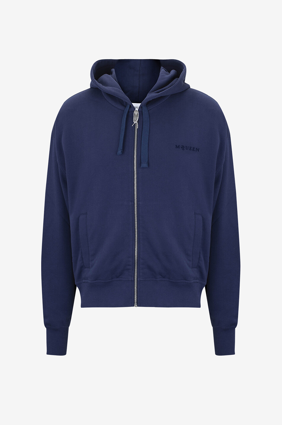 ALEXANDER McQUEEN McQUEEN full-zip hooded sweatshirt Men DARK BLUE 1
