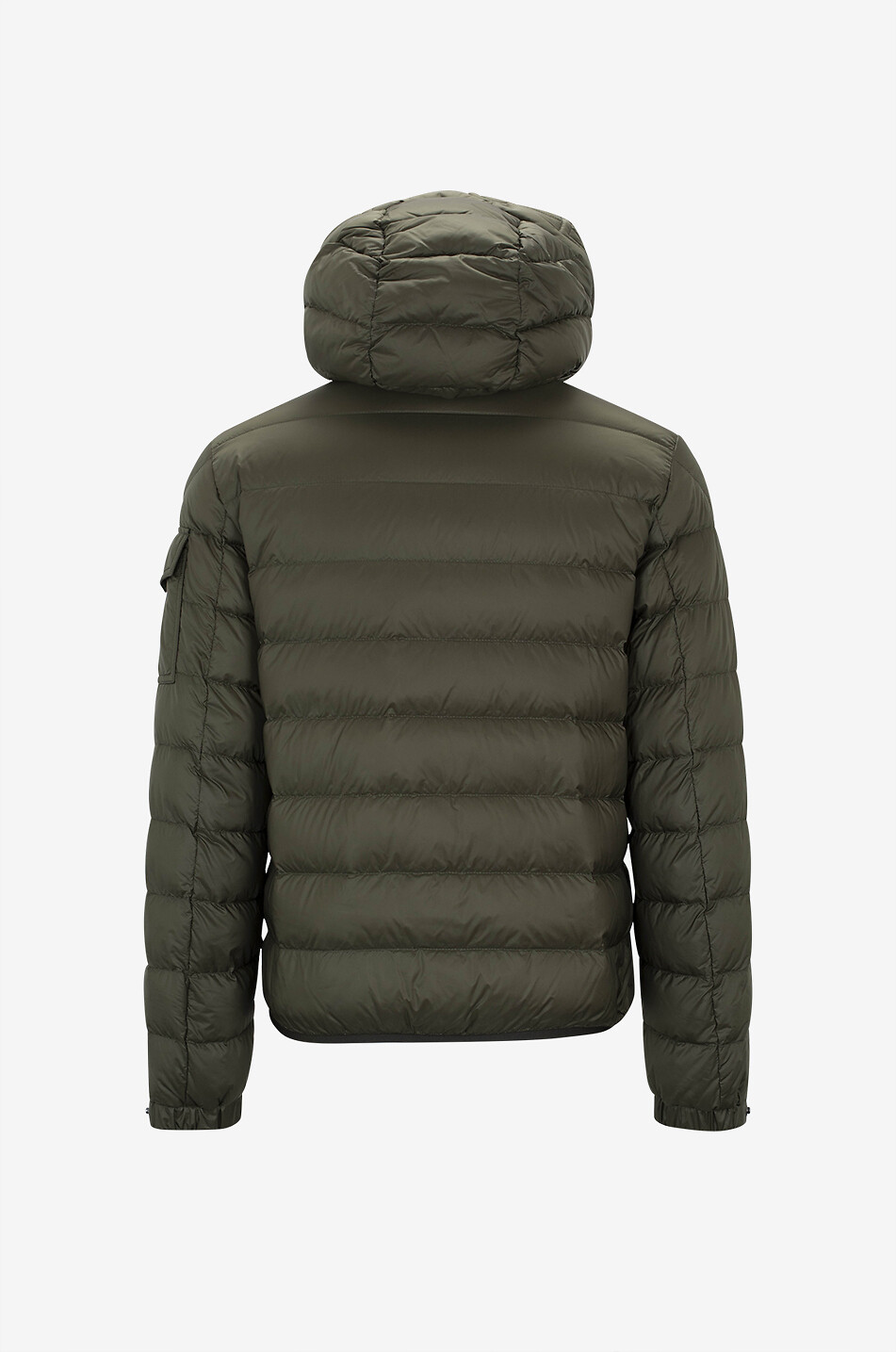MONCLER Leichte kurze Daunenjacke mit Kapuze Najan Herren KHAKI 2