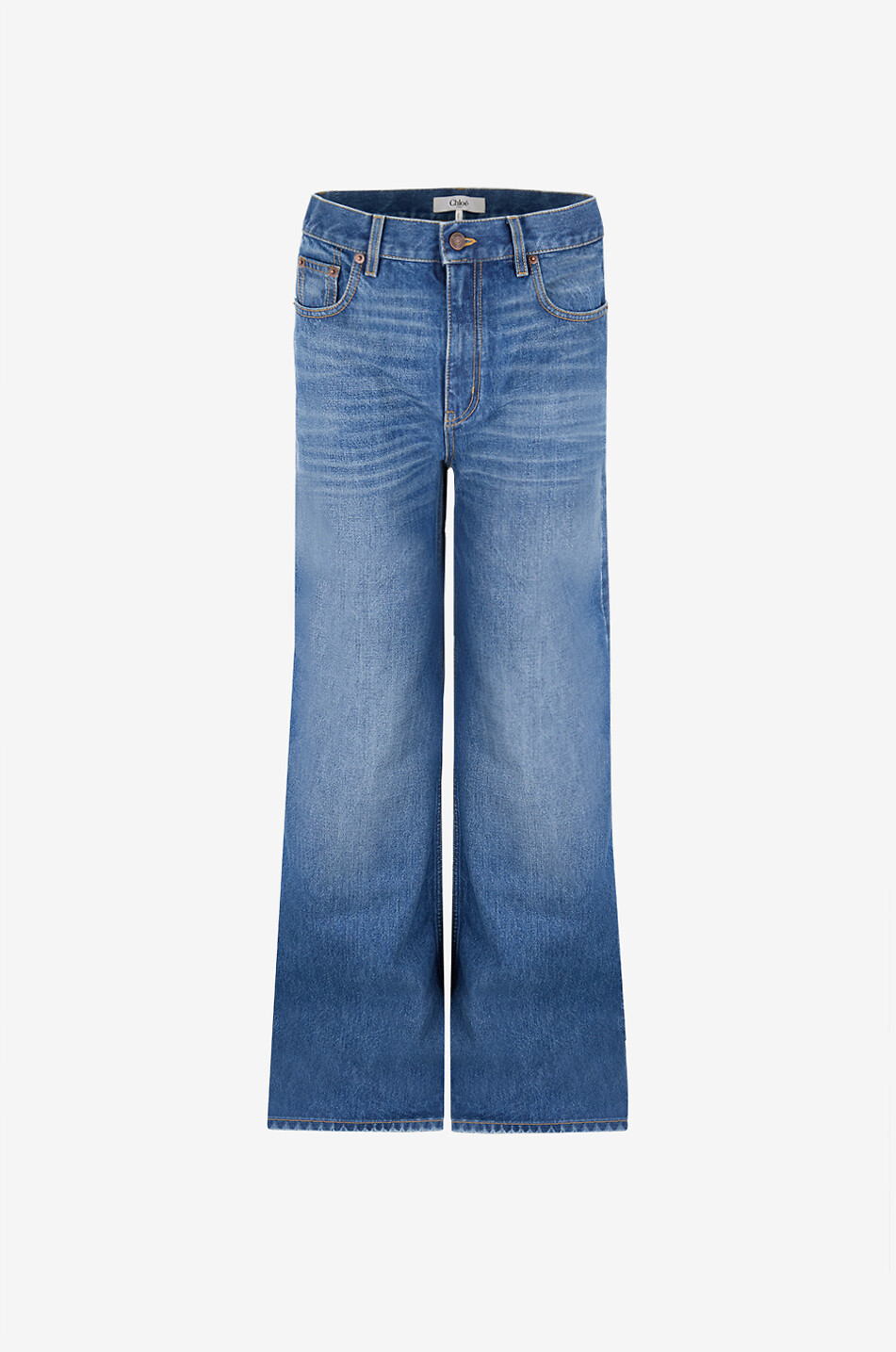 Jeans 70s Reformation Eloise Jeans Hazy Blue Flared High-rise