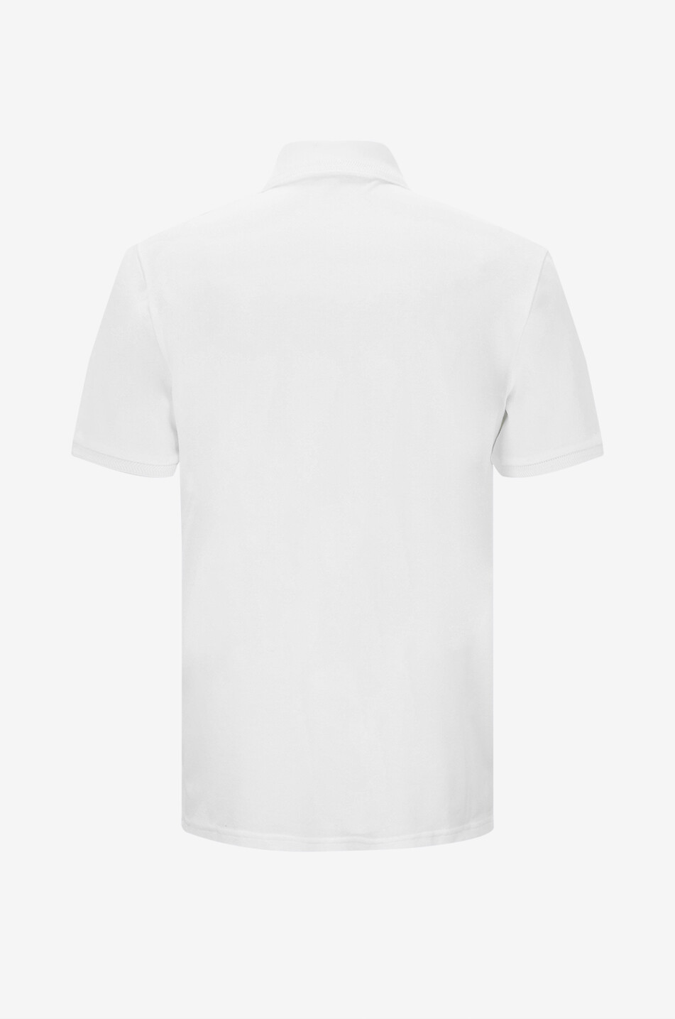 MONCLER Kurzarm-Polohemd mit Fischgrat-Detail am Kragen Herren WEISS 2