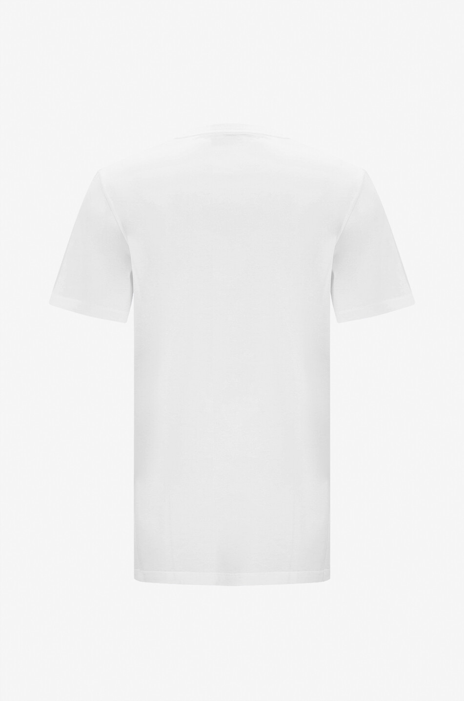 MONCLER Double logo patch short-sleeved jersey T-shirt Men WHITE 2