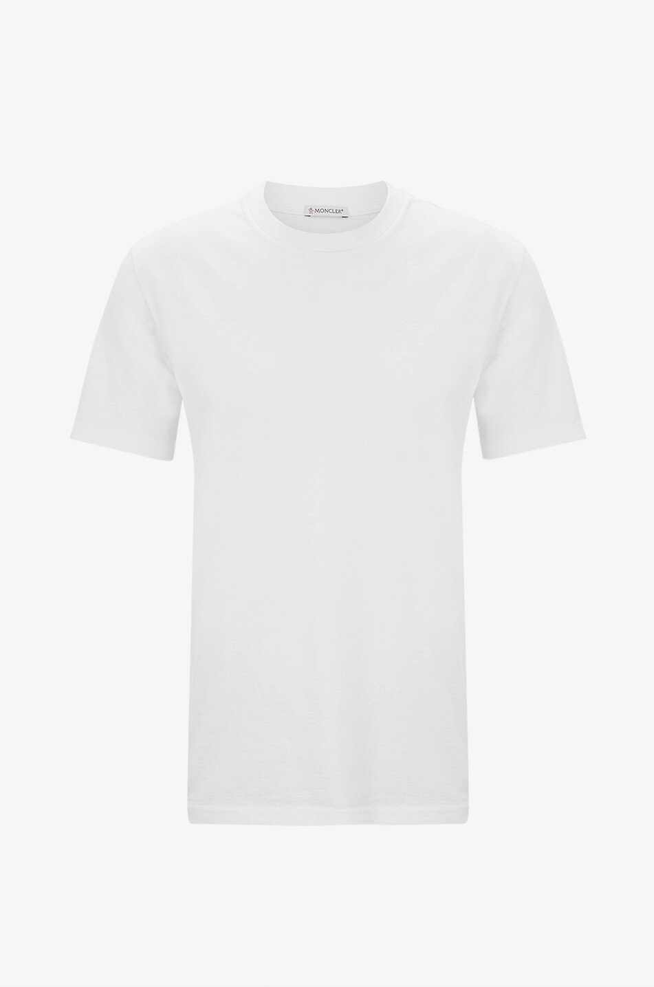 MONCLER Kurzarm-T-Shirt mit Monogramm Herren WEISS 1