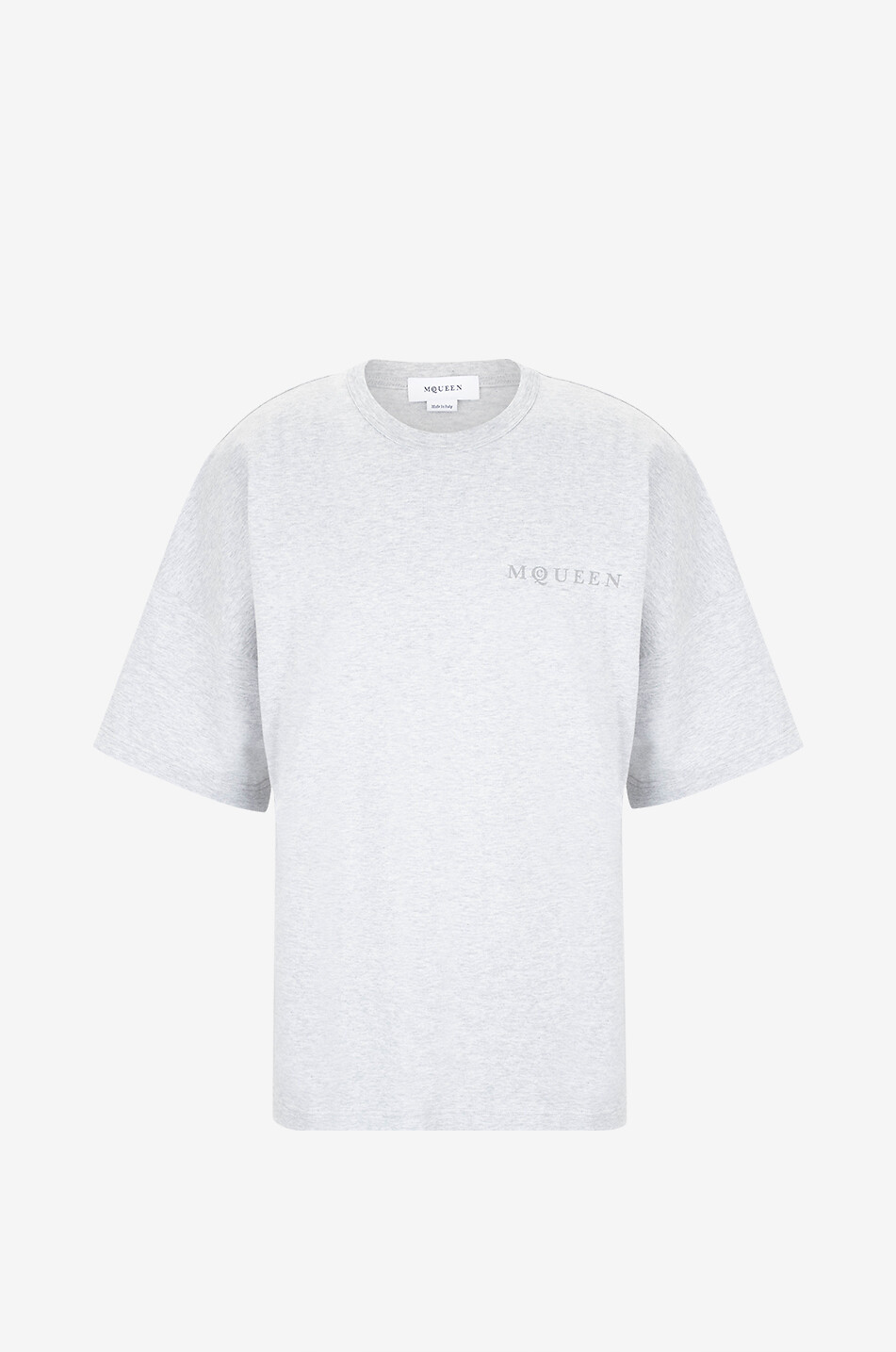 ALEXANDER McQUEEN Dickes meliertes Oversize-T-Shirt McQUEEN Herren GRAU 1