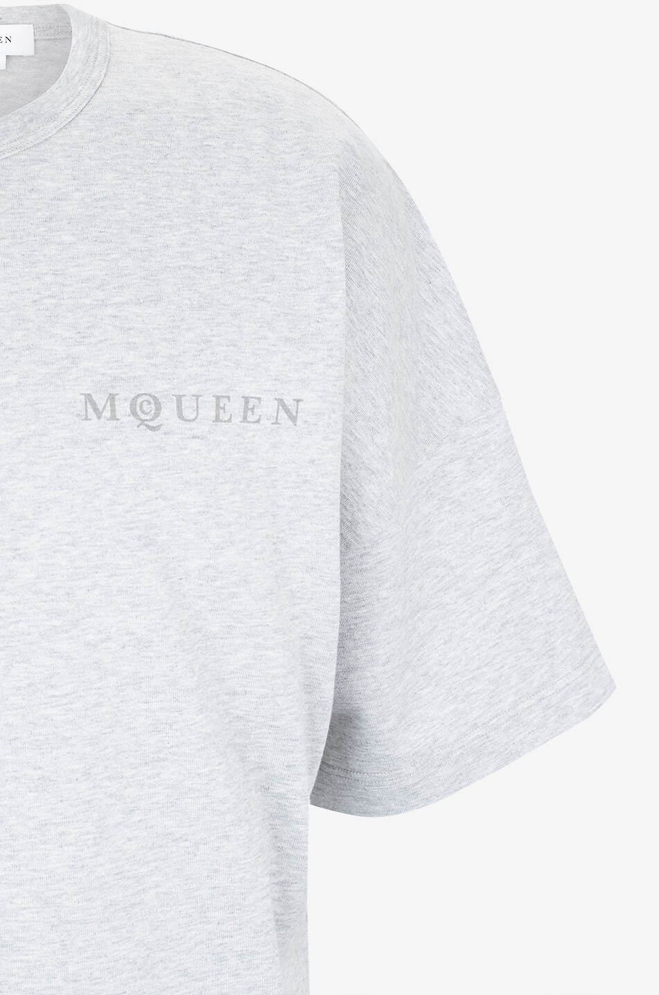 ALEXANDER McQUEEN Dickes meliertes Oversize-T-Shirt McQUEEN Herren GRAU 3