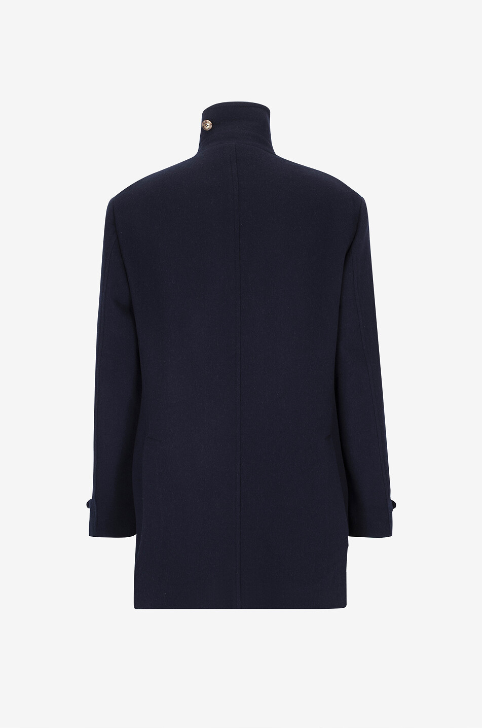 BRUNELLO CUCINELLI Double-breasted wool pea coat Men DARK BLUE 2