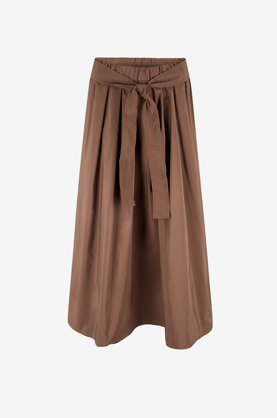 WEEKEND MAX MARA Zarda organza midi skirt Women DARK BROWN 1