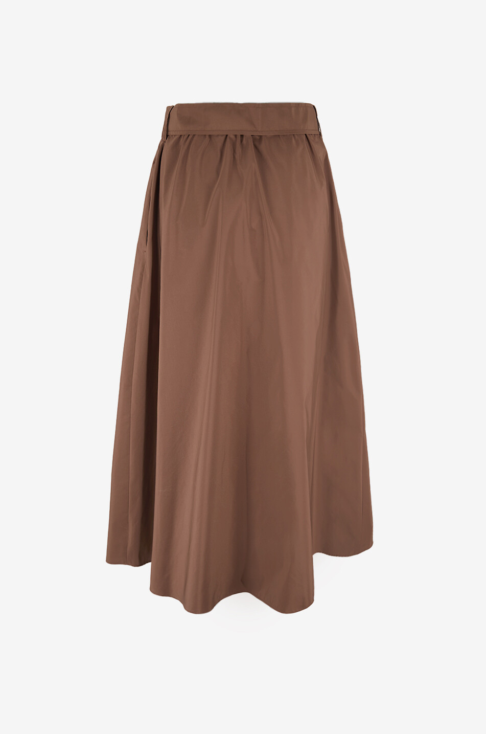 WEEKEND MAX MARA Zarda organza midi skirt Women DARK BROWN 2