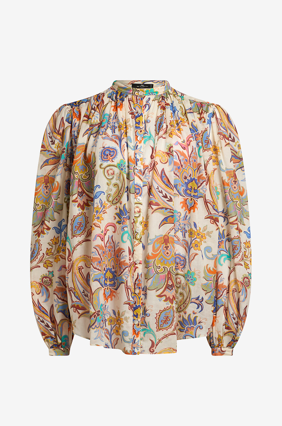 ETRO Floral Paisley loose cotton voile printed blouse Women MULTI COLOURED 1