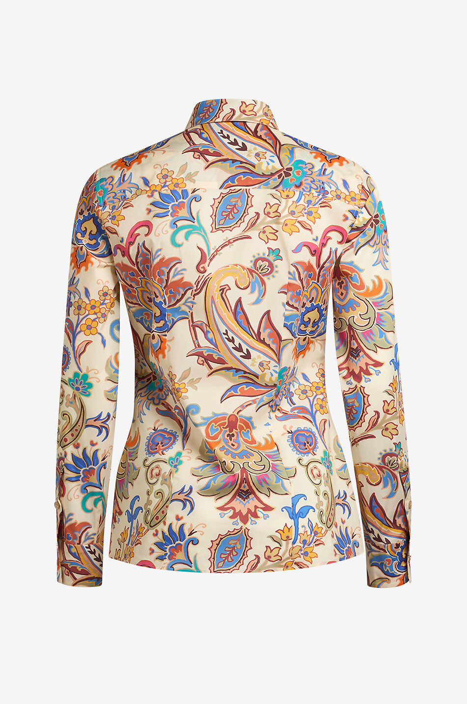 ETRO Paisley Florals printed cinched poplin shirt Women MULTI COLOURED 2