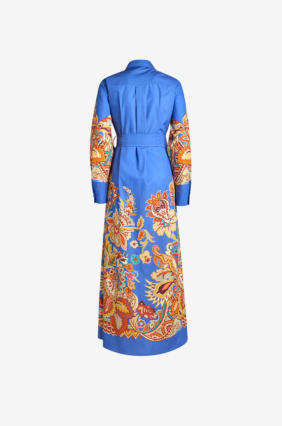 ETRO Paisley Florals long poplin shirt dress Women MULTI COLOURED 2