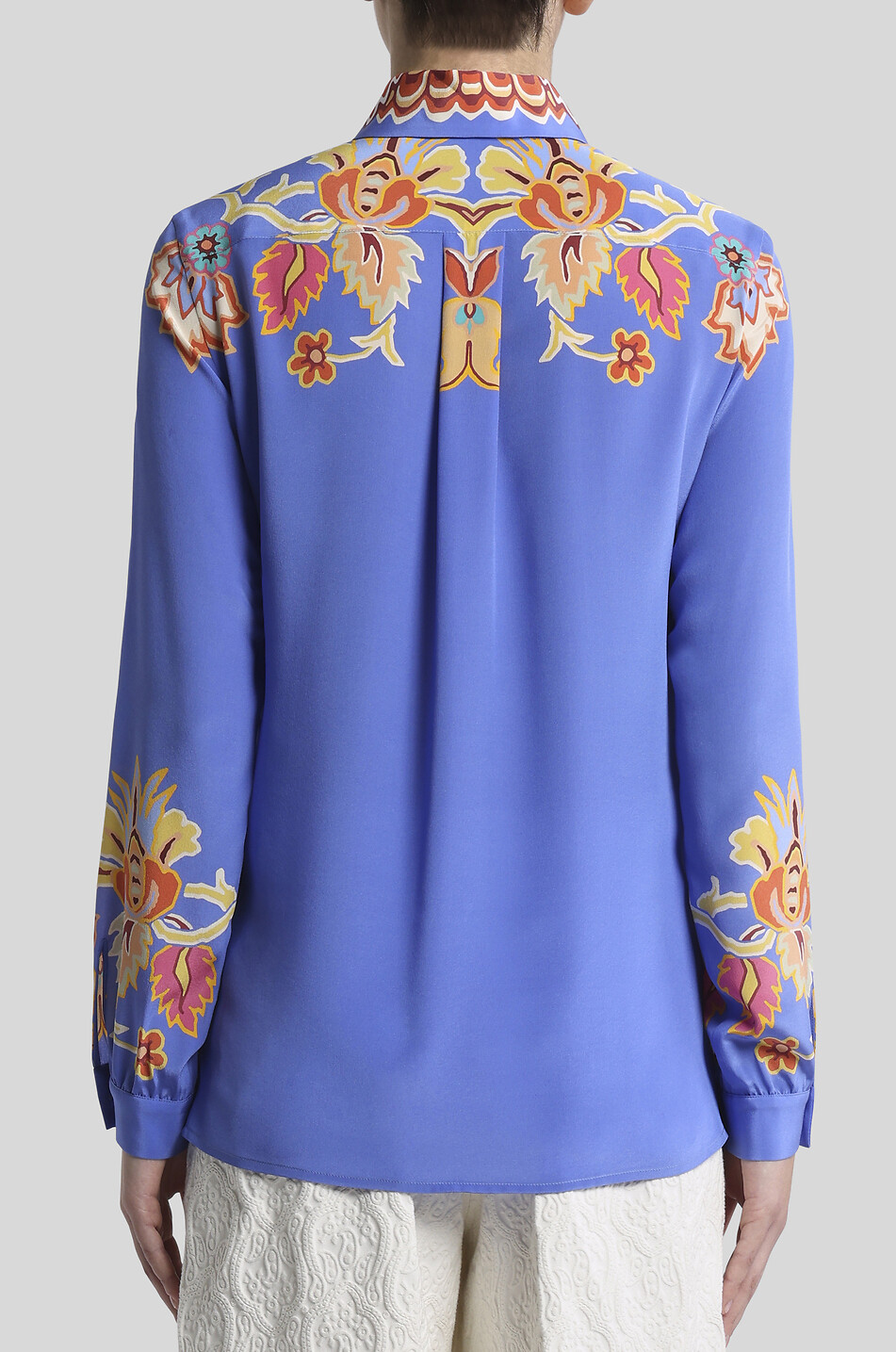 ETRO Paisley Florals printed silk shirt Women MULTI COLOURED 4