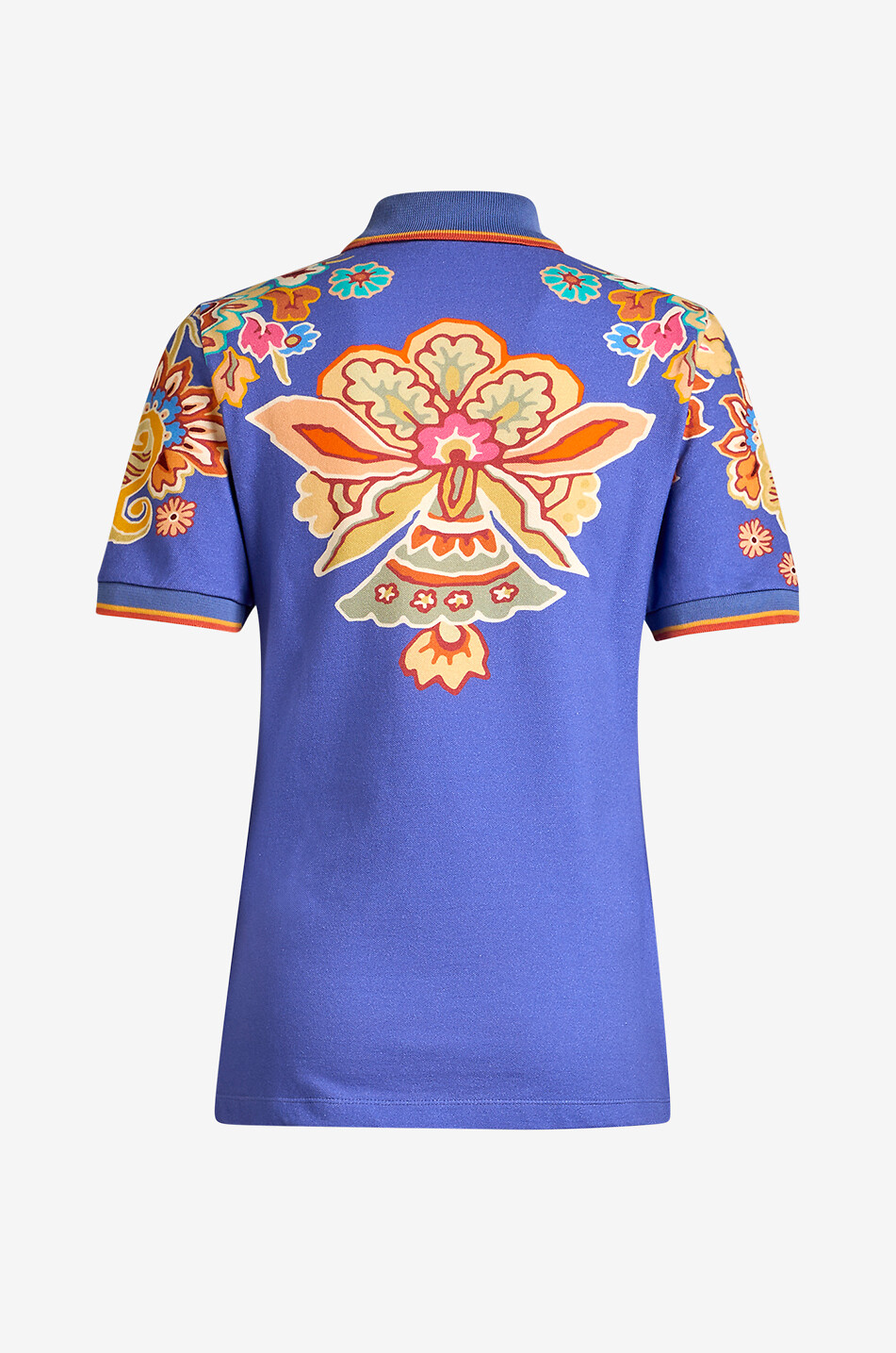 ETRO Polo cintré à manches courtes motif fleurs exotiques Femme MULTICOLORE 2