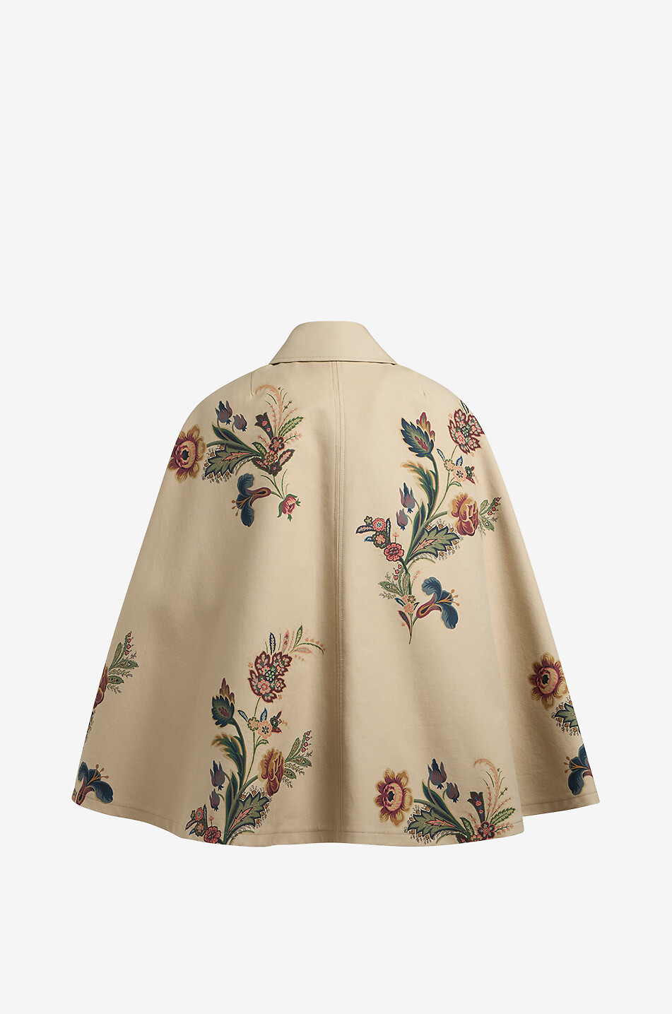 ETRO Trench court esprit cape imprimé fleurs Femme KAKI 2