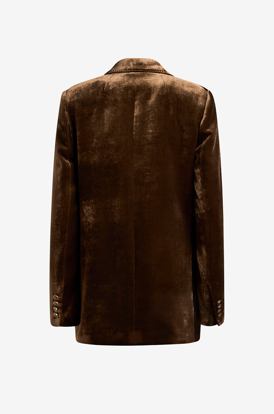 ETRO Einreihiger gerader Samtblazer Damen BRAUN 2