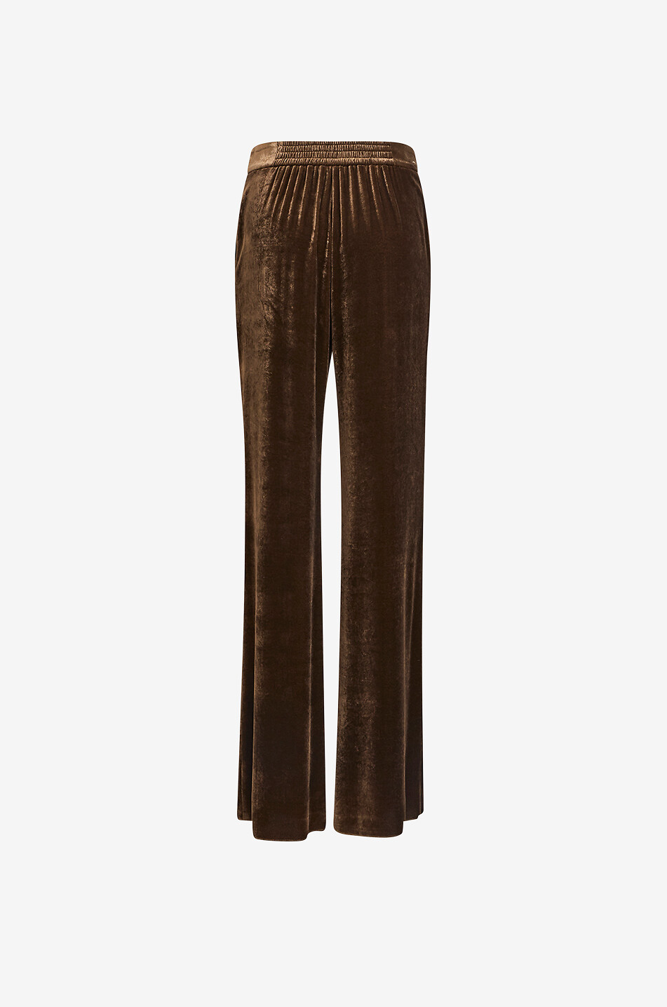ETRO Velvet palazzo trousers Women BROWN 2