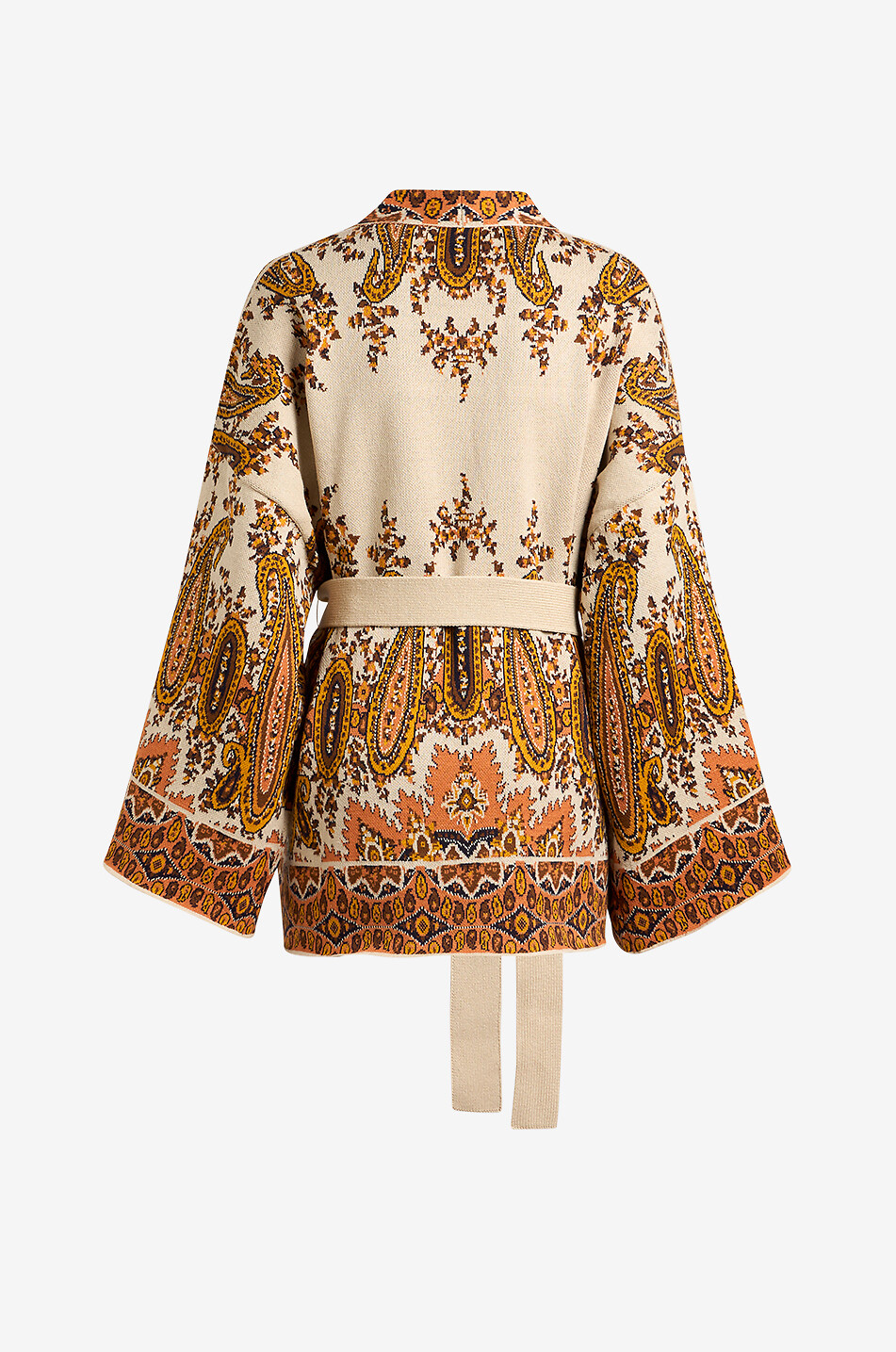 ETRO Kimono en maille jacquard motif Paisley Femme MULTICOLORE 2