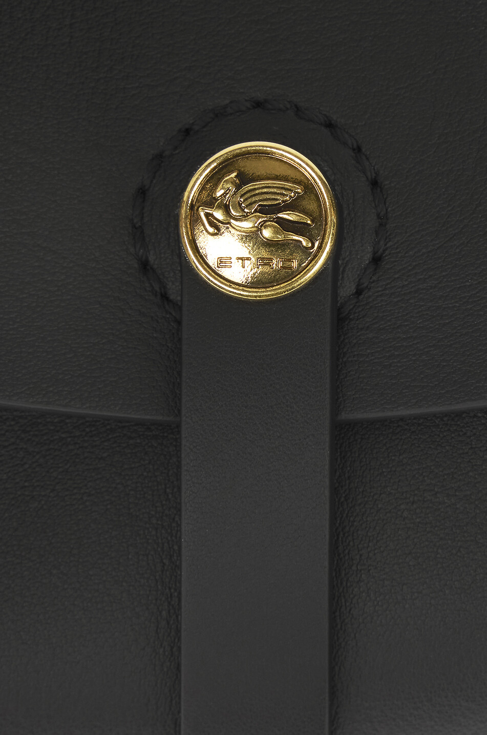 ETRO Schultertasche aus Glattleder Pony Medium Damen SCHWARZ 4