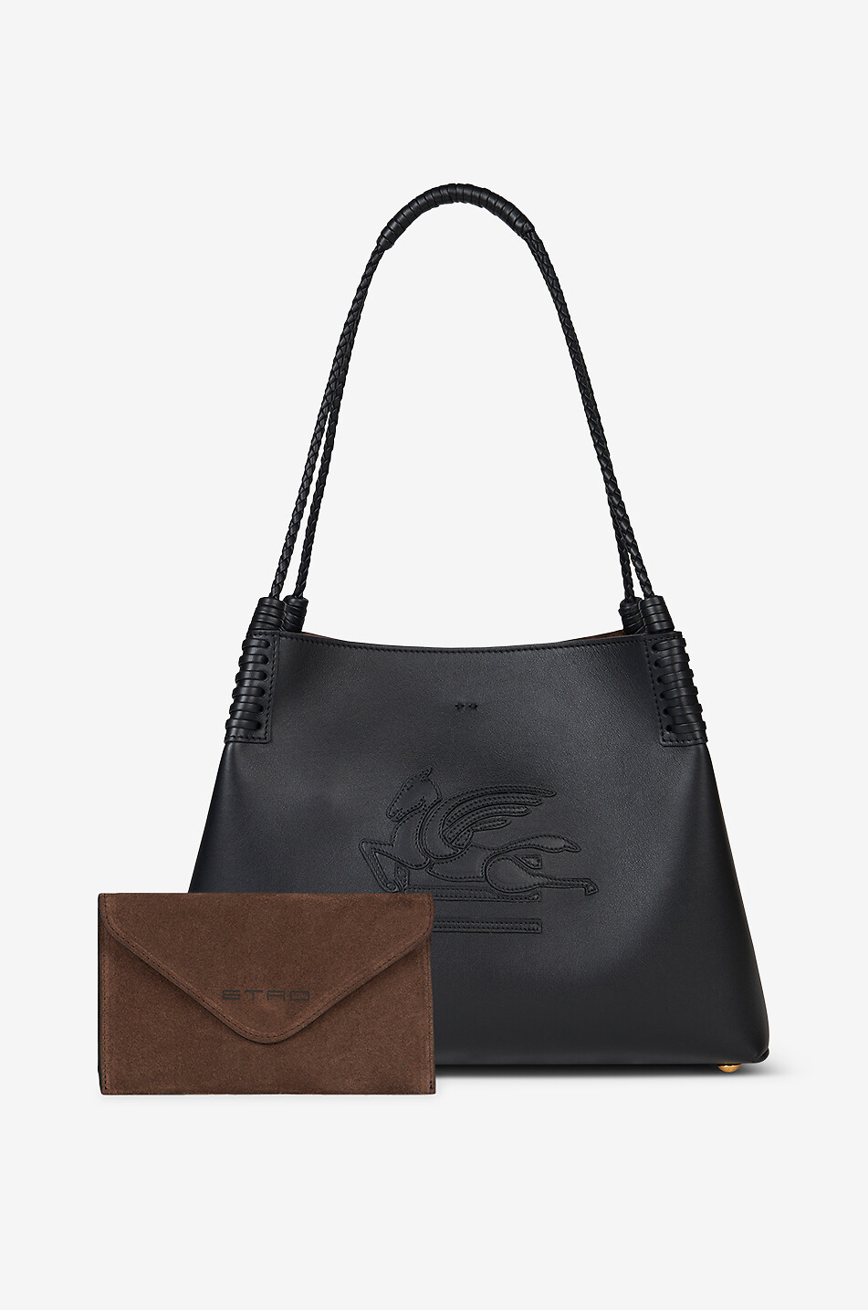 ETRO Shopper aus Glattleder Libra Small Damen SCHWARZ 2