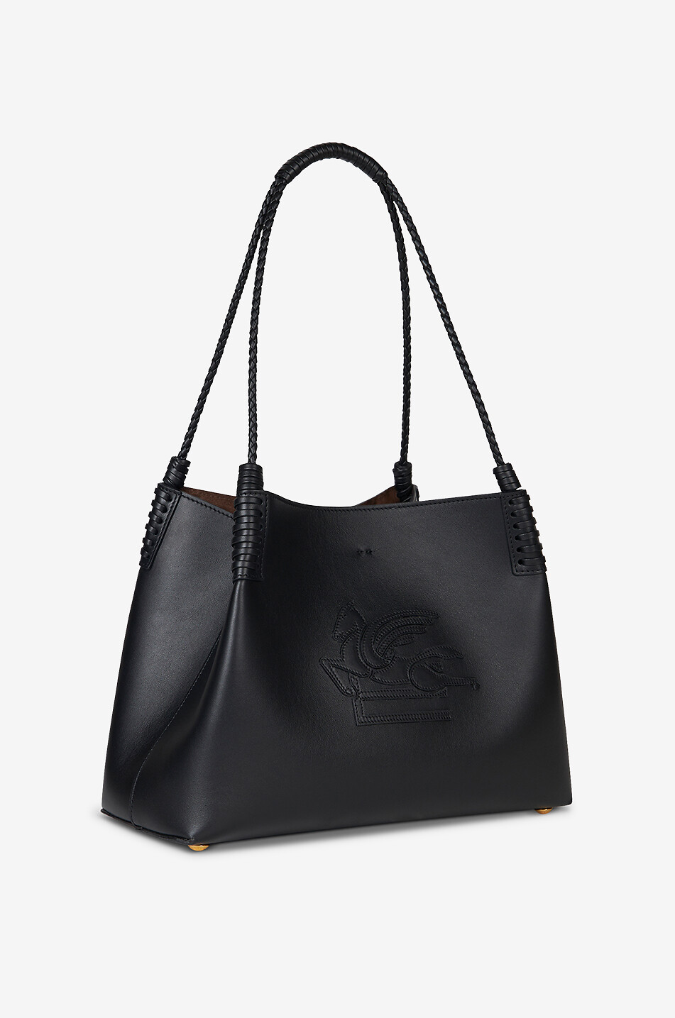 ETRO Shopper aus Glattleder Libra Small Damen SCHWARZ 4