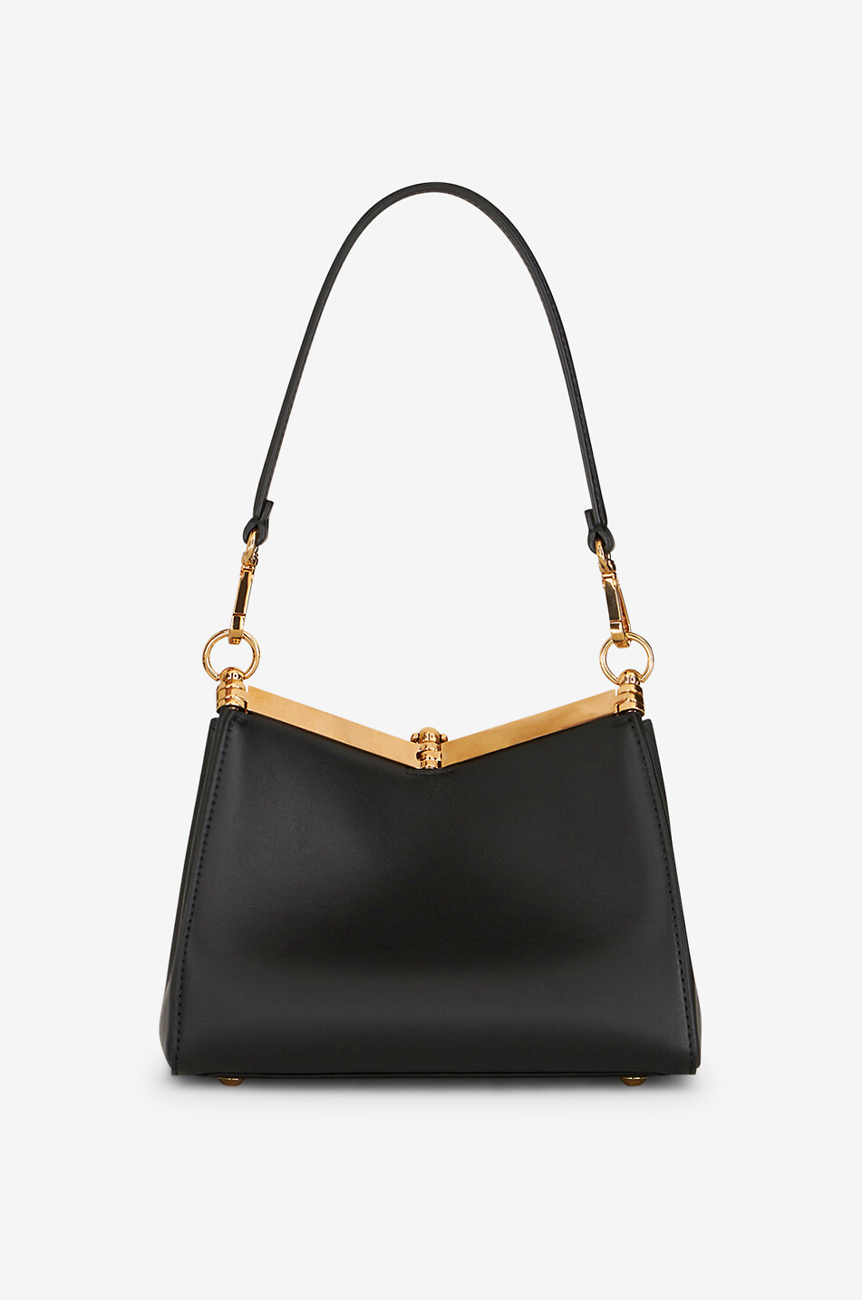 ETRO Glattleder-Schultertasche Vela Small Damen SCHWARZ 4