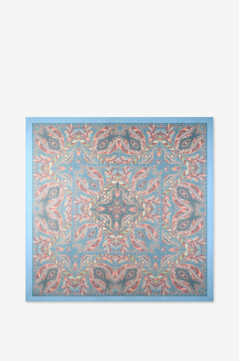 ETRO Paisles Florals printed silk chiffon shawl Women MULTI COLOURED 1