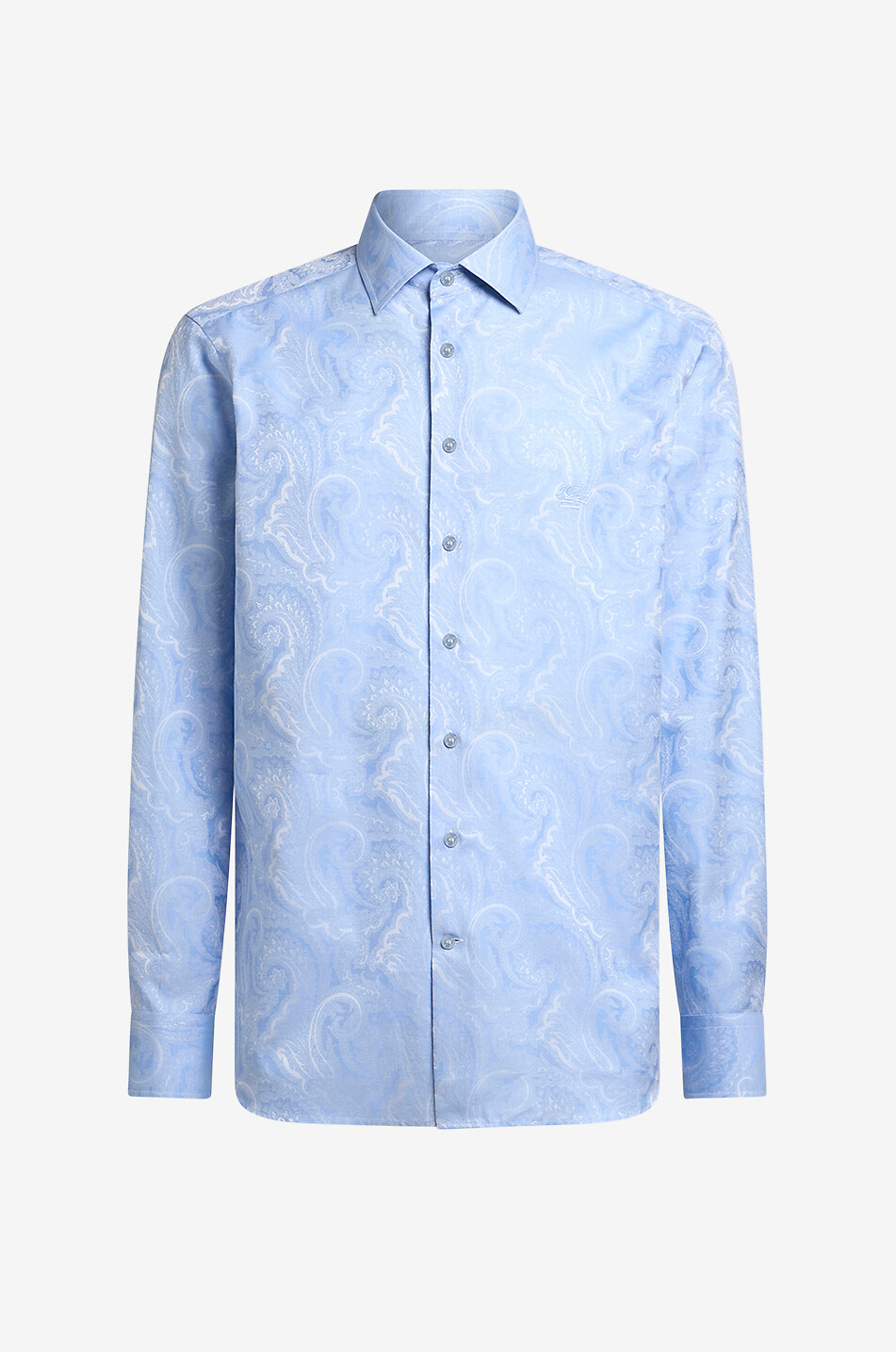 Hemd aus Baumwolljacquard mit Motiv Paisley Ramage Roma