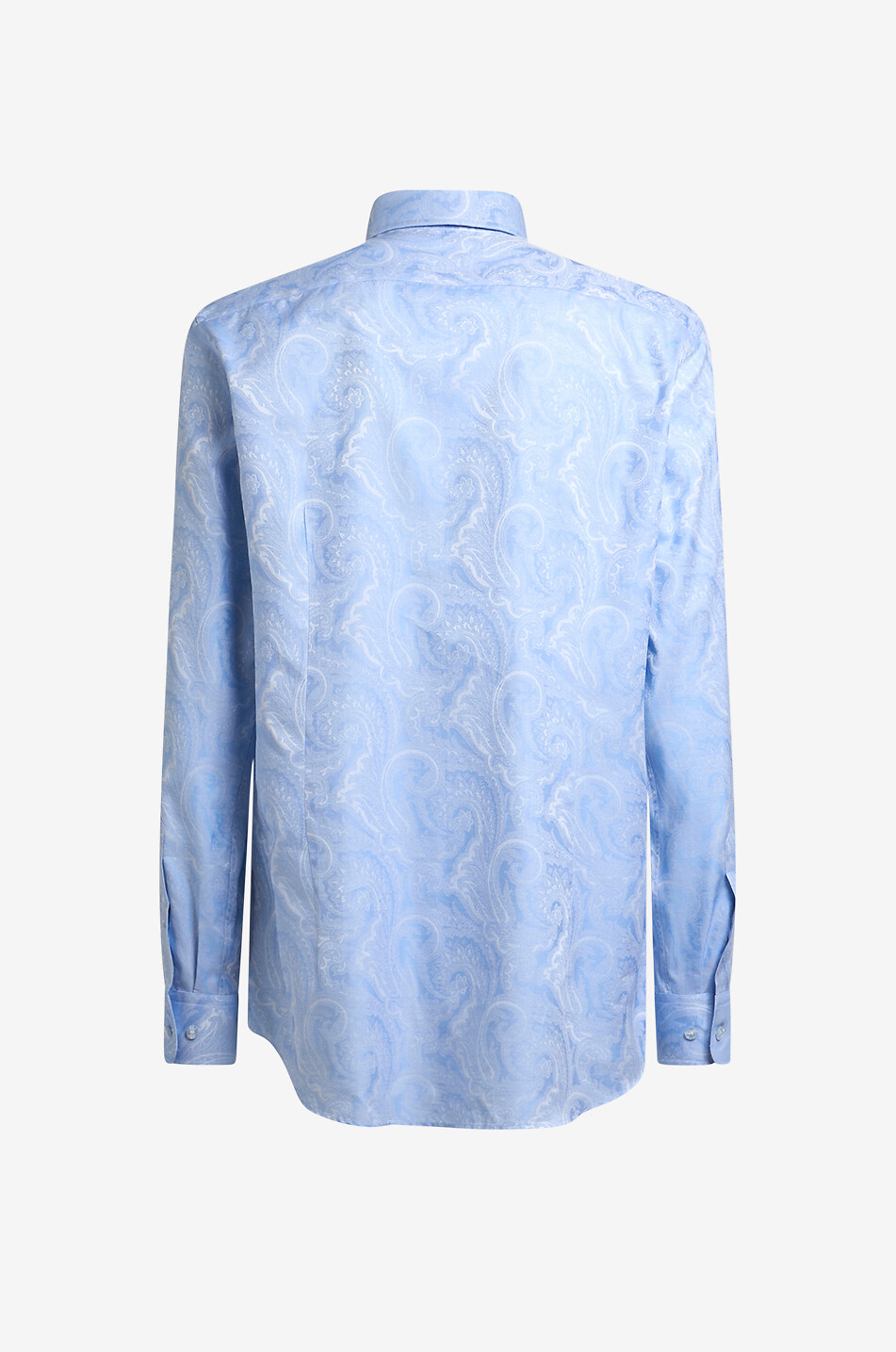 ETRO Hemd aus Baumwolljacquard mit Motiv Paisley Ramage Roma Herren HELLBLAU 2