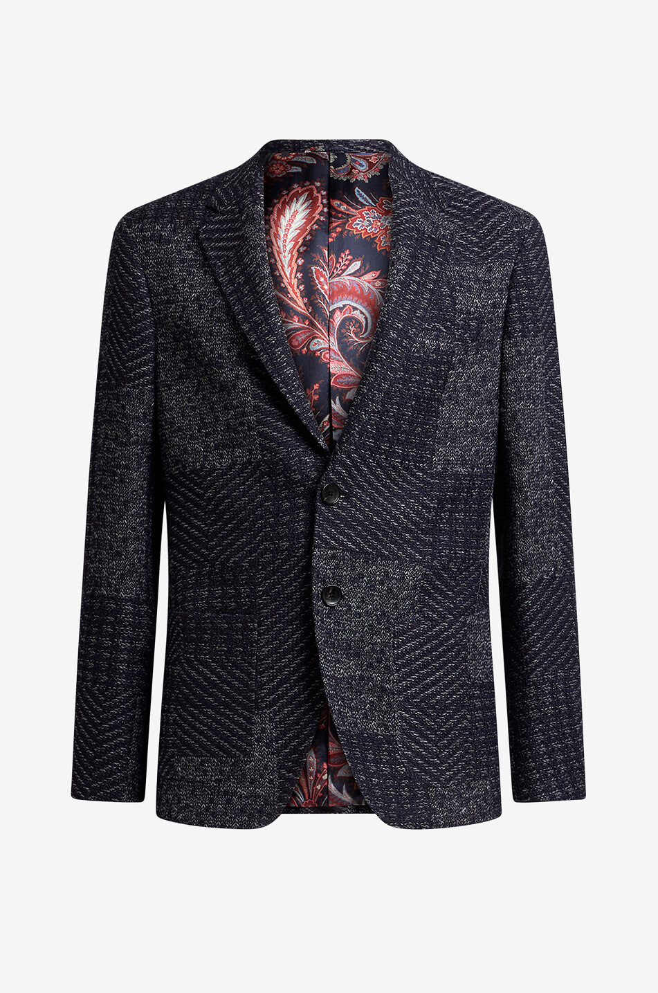 patchwork blazer mens