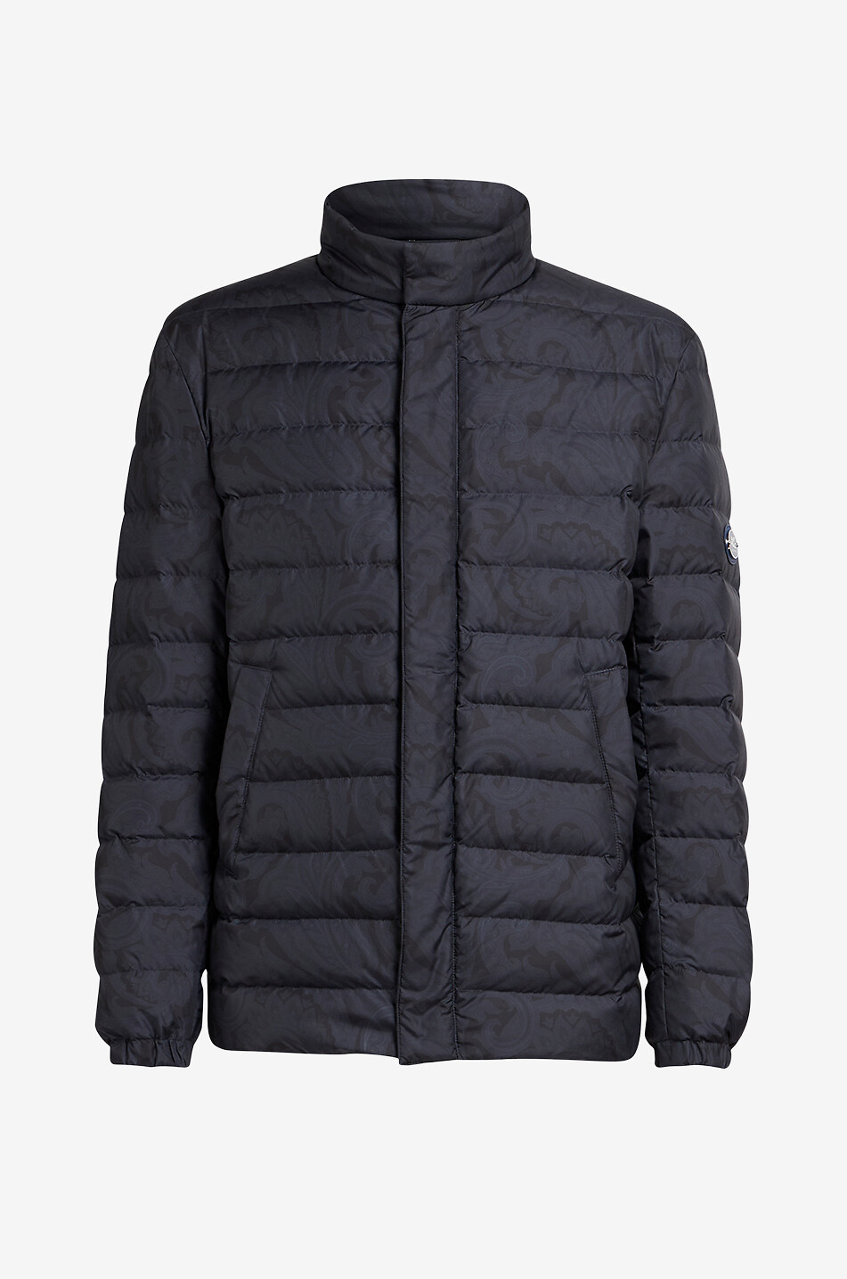 ETRO Kurze Daunenjacke mit Stehkragen und Paisley-Print Herren DUNKELBLAU 1