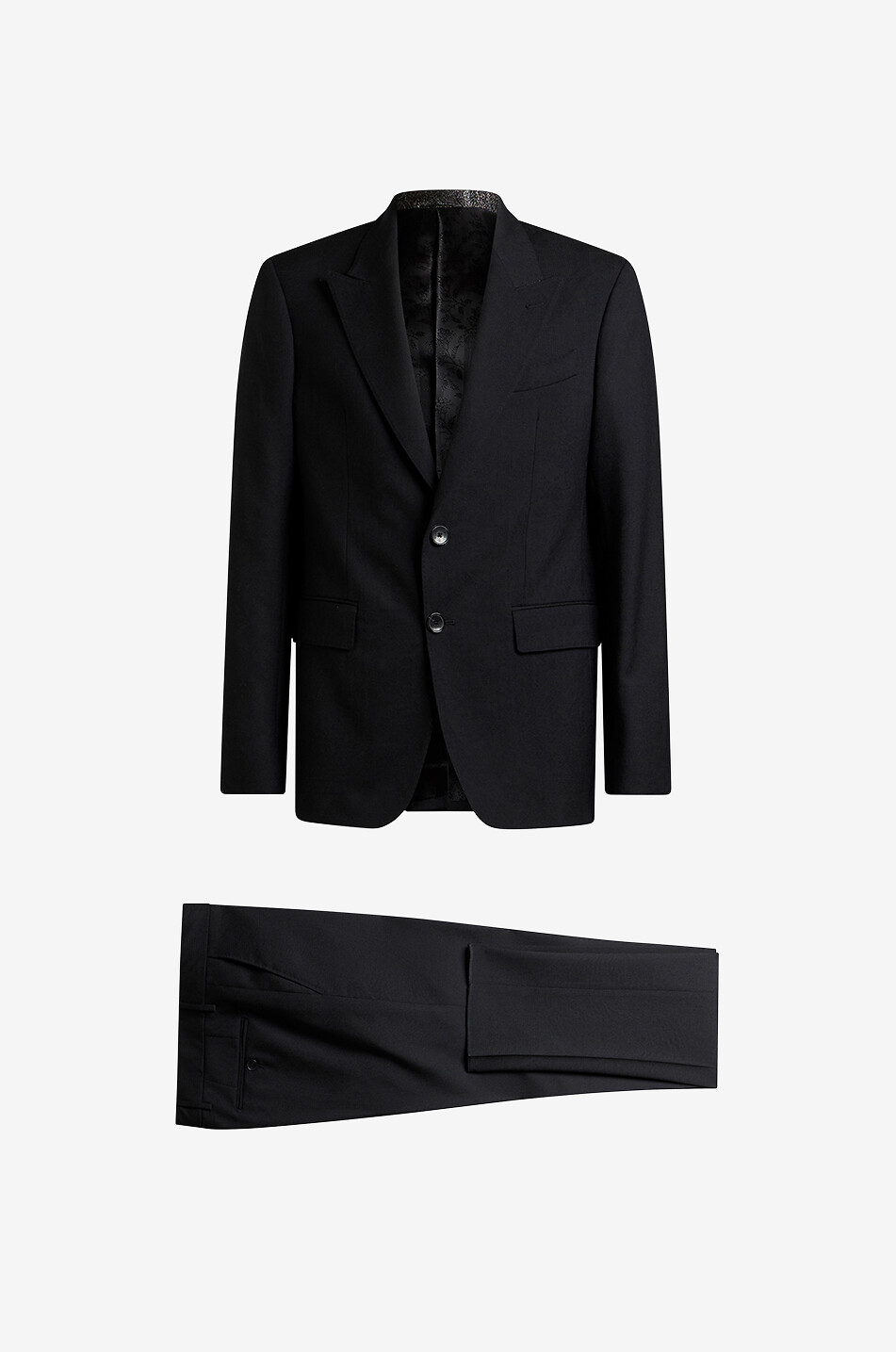 ETRO Anzug aus Wolljacquard mit Paisley-Motiv Herren SCHWARZ 1
