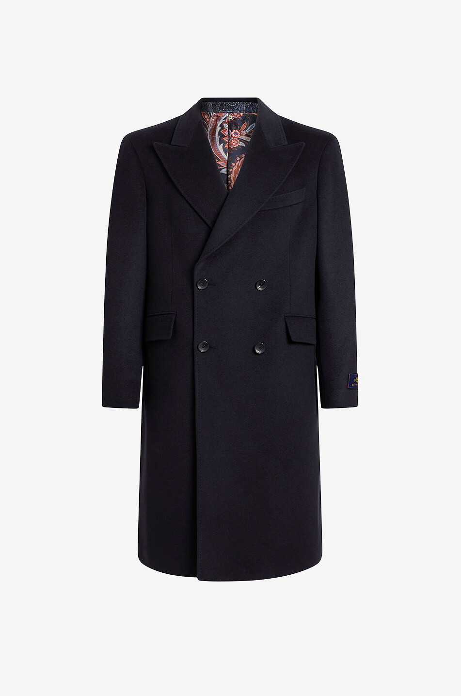 ETRO Zweireihiger Mantel aus Kaschmir Roma Fit Herren DUNKELBLAU 1
