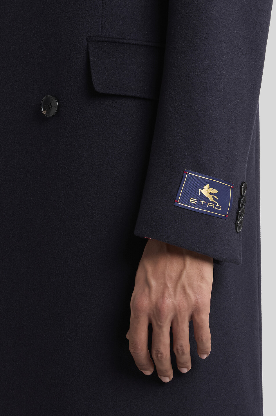 ETRO Zweireihiger Mantel aus Kaschmir Roma Fit Herren DUNKELBLAU 5