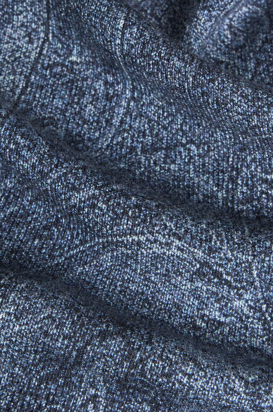 ETRO Pull fin à col roulé en cachemire et soie Paisley Homme BLEU FONCE 7