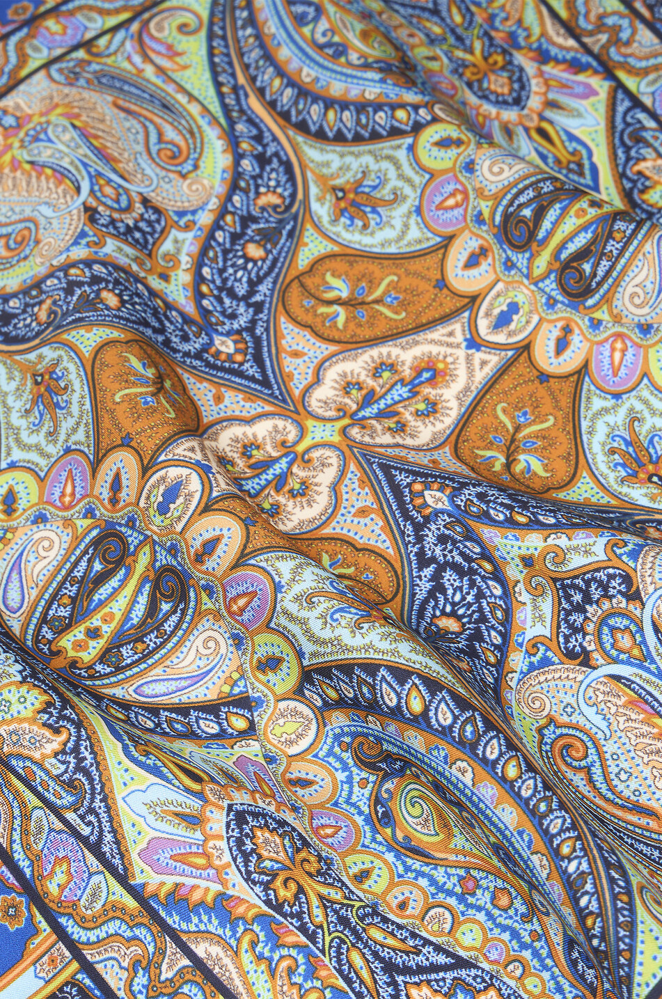 ETRO Seideneinstecktuch mit Motiv Floral Paisley Herren ORANGE 2