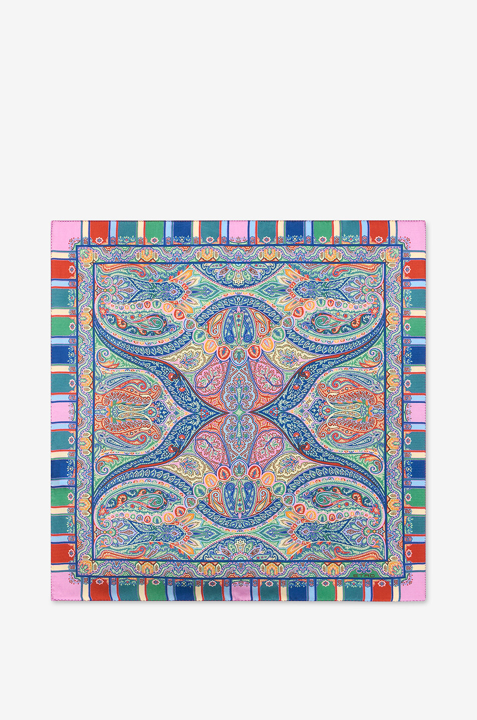 Seideneinstecktuch mit Motiv Floral Paisley