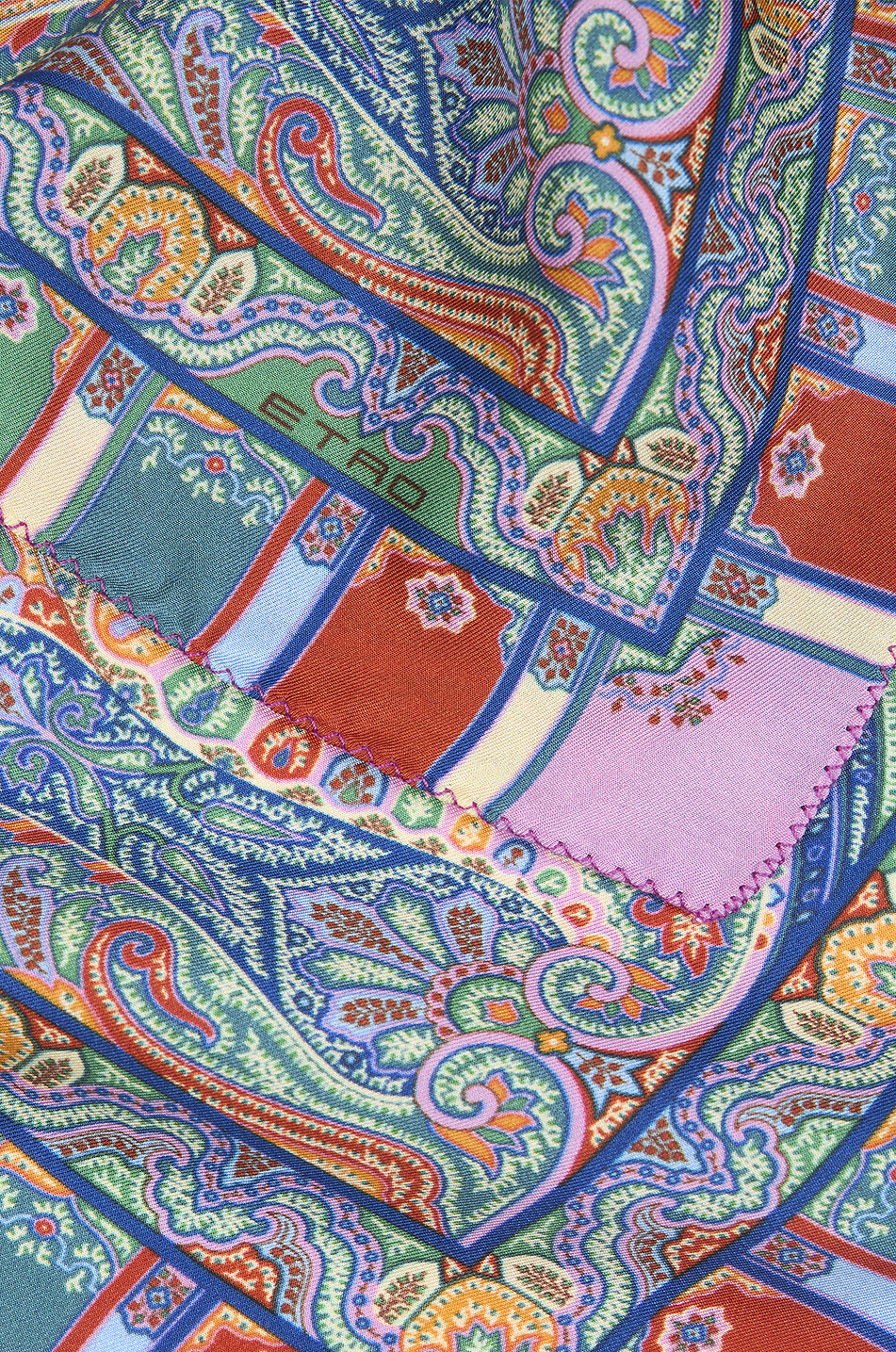 ETRO Seideneinstecktuch mit Motiv Floral Paisley Herren ROSA 2