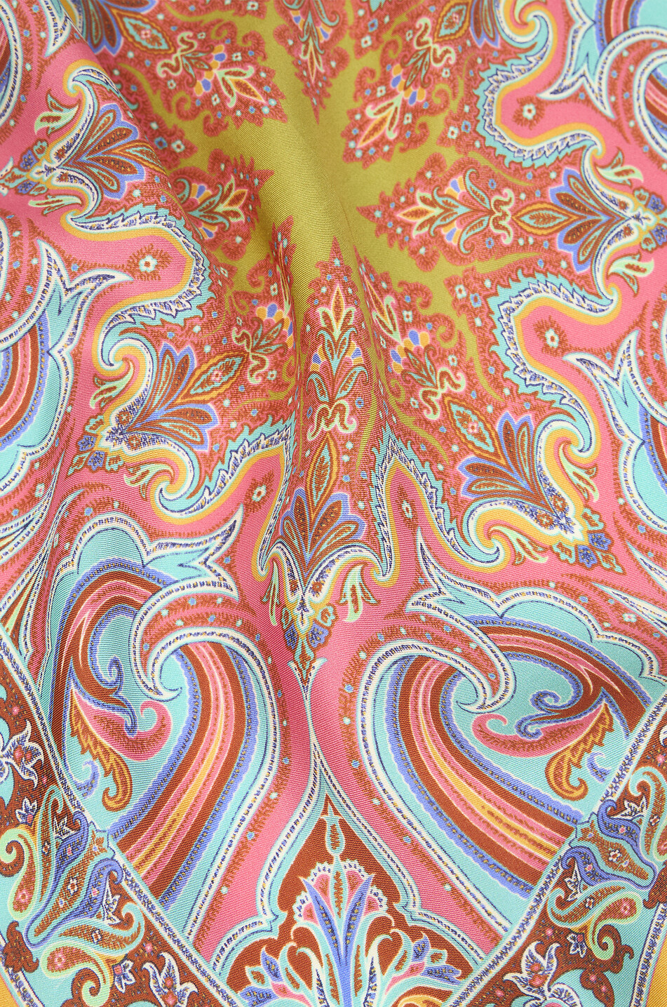 ETRO Seidentwill-Einstecktuch mit floralem Paisley-Motiv Herren VIOLETT 2