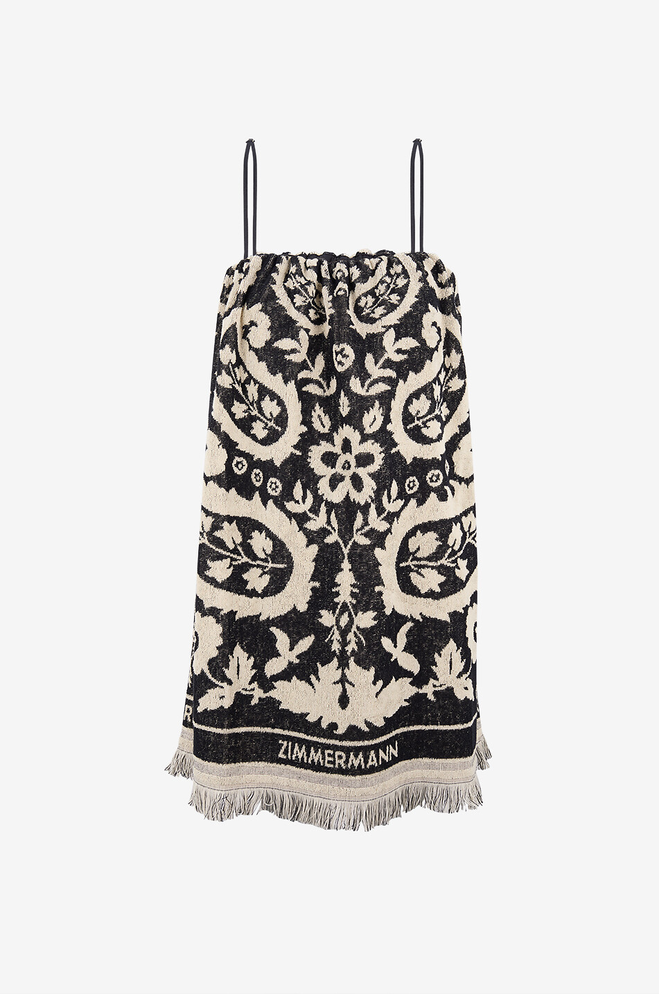 ZIMMERMANN Rhiannon Towel strappy terry mini dress Women BLACK 1