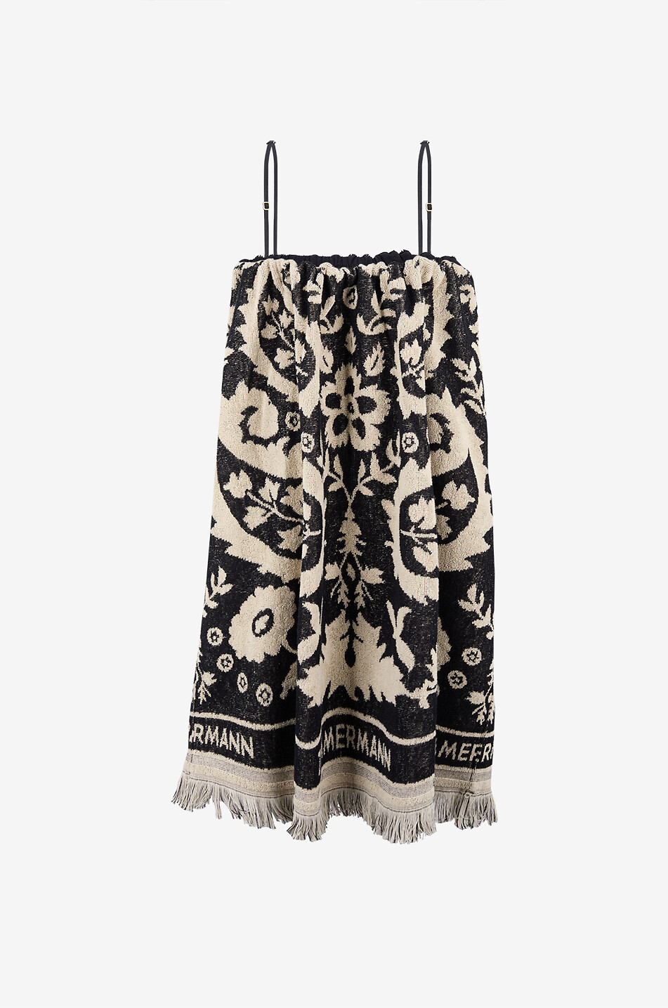 ZIMMERMANN Rhiannon Towel strappy terry mini dress Women BLACK 2