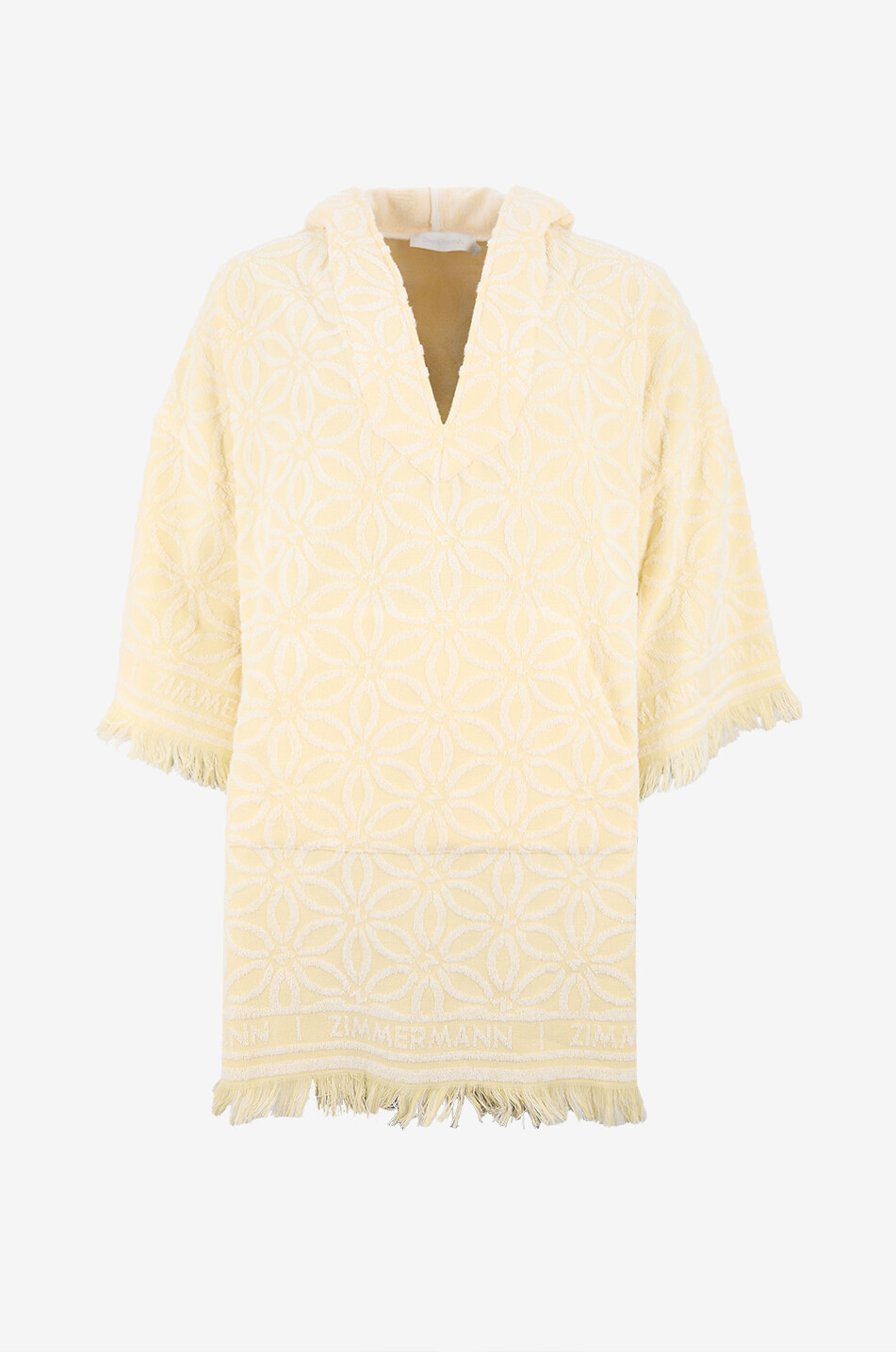 ZIMMERMANN Coco Towel hooded terry mini dress Women LIGHT YELLOW 1