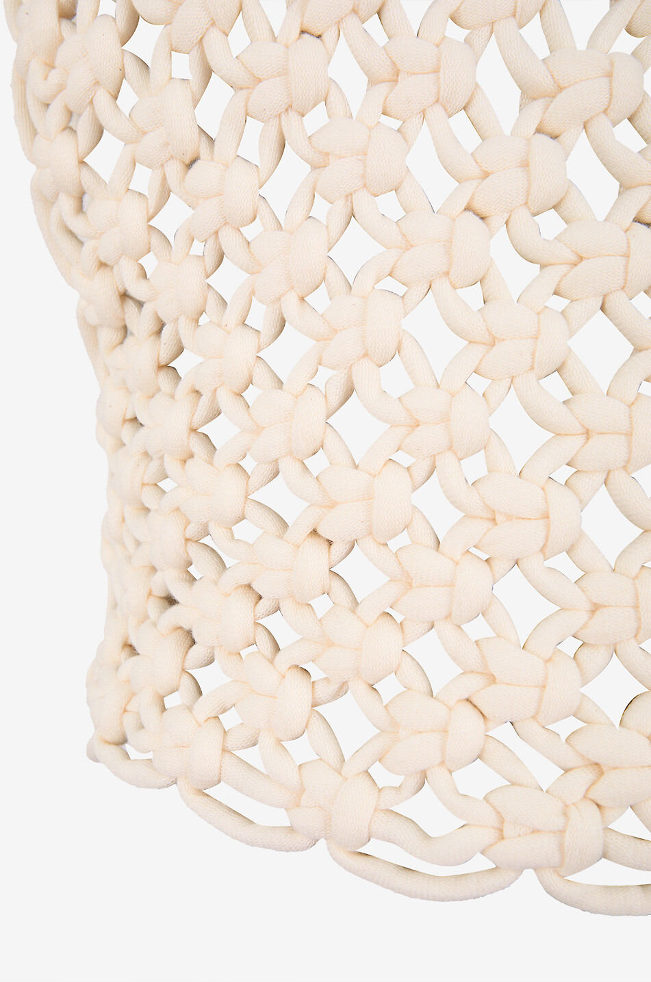 ALAÏA Top macramé tressé à la main Femme BLANC CASSE 3